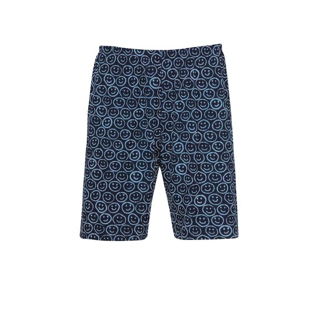 Trigema Bermudas »TRIGEMA Bermuda Shorts mit freundlichem Smiley-Motiv«, (1 tlg.)