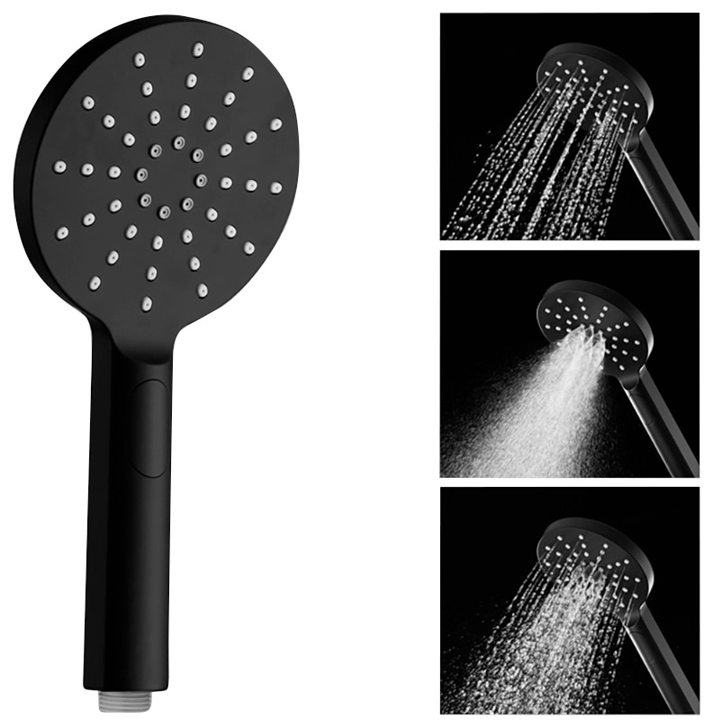 Marwell Handbrause »Black Rainstar« 3 verschiedenen Strahlarten, matt schwarze Lackierung