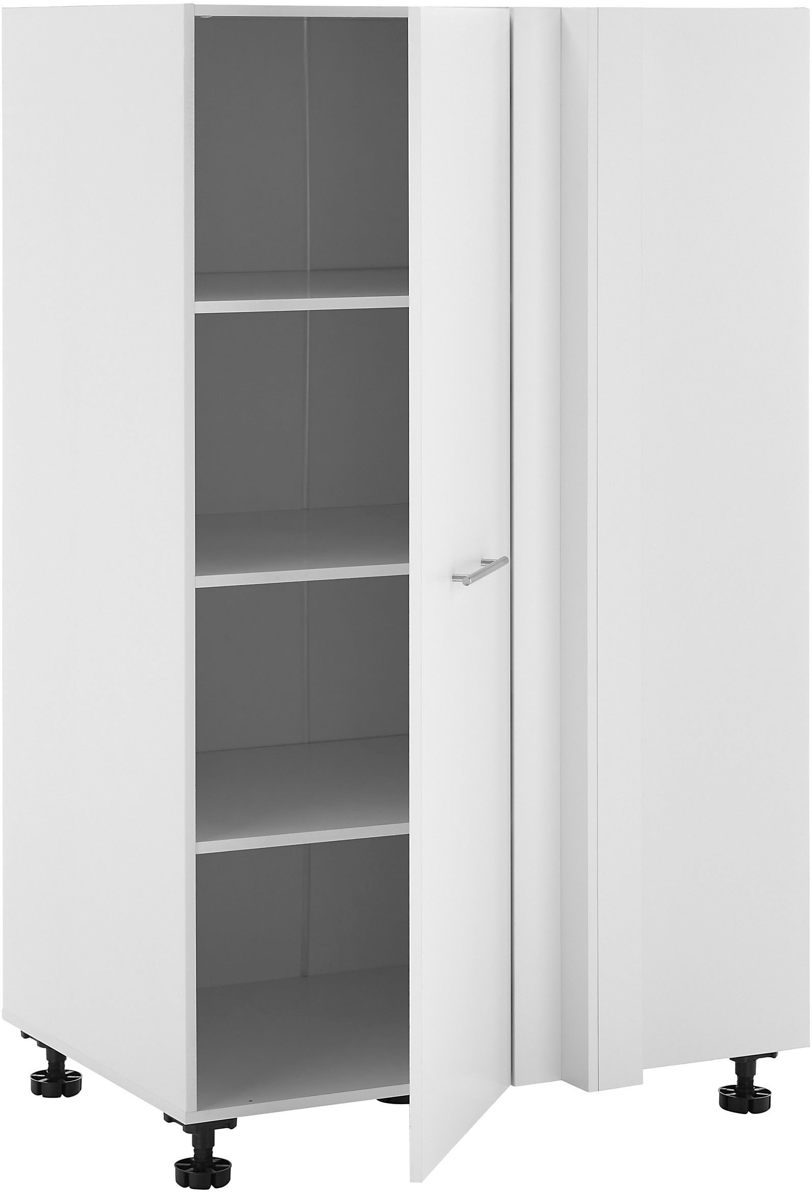 Laundreezy Eckschrank »Laundreezy, Eckschrank BxHxT 100x162x68 cm« 1 Stk. tlg. Breite 100cm, Tür L/R montierbar, Softclose-Funktion