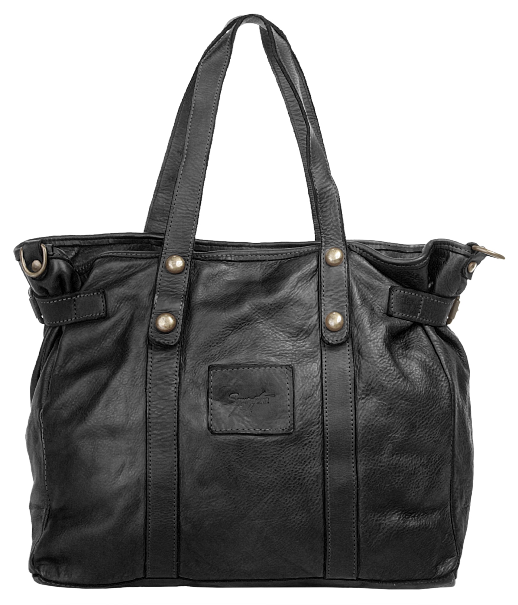 Samantha Look Shopper echt Leder, Made in Italy