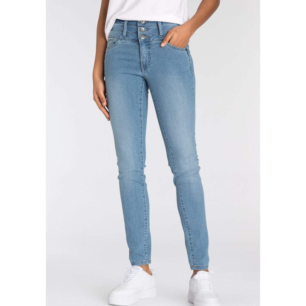 Arizona Slim-fit-Jeans »mit extra breitem Bund«, High Waist