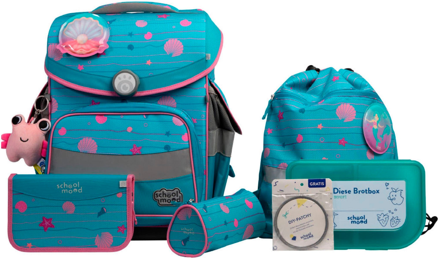 SCHOOL-MOOD® Schulranzen »Timeless Pro« mit LED-Patchy