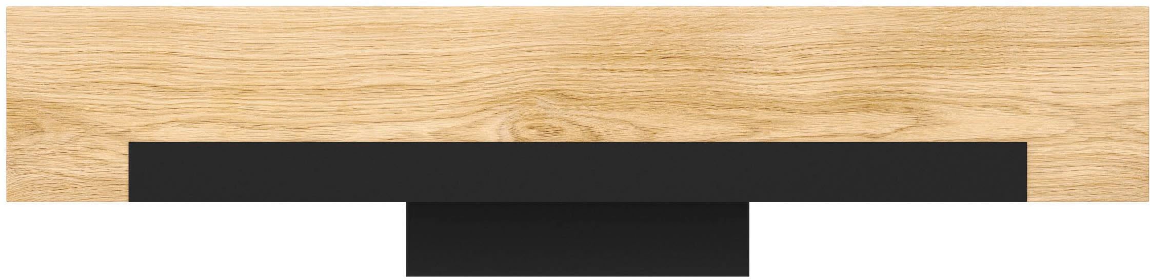 EGLO Wandleuchte »Camacho LED Wandlampe, Stahl, Holz und Kunststoff, Wandstrahler« LED-Modul 1 Stk. Warmweiß Wand-/Deckenleuchte - L44 x H10,5 x AL7,5 cm - schwarz, braun