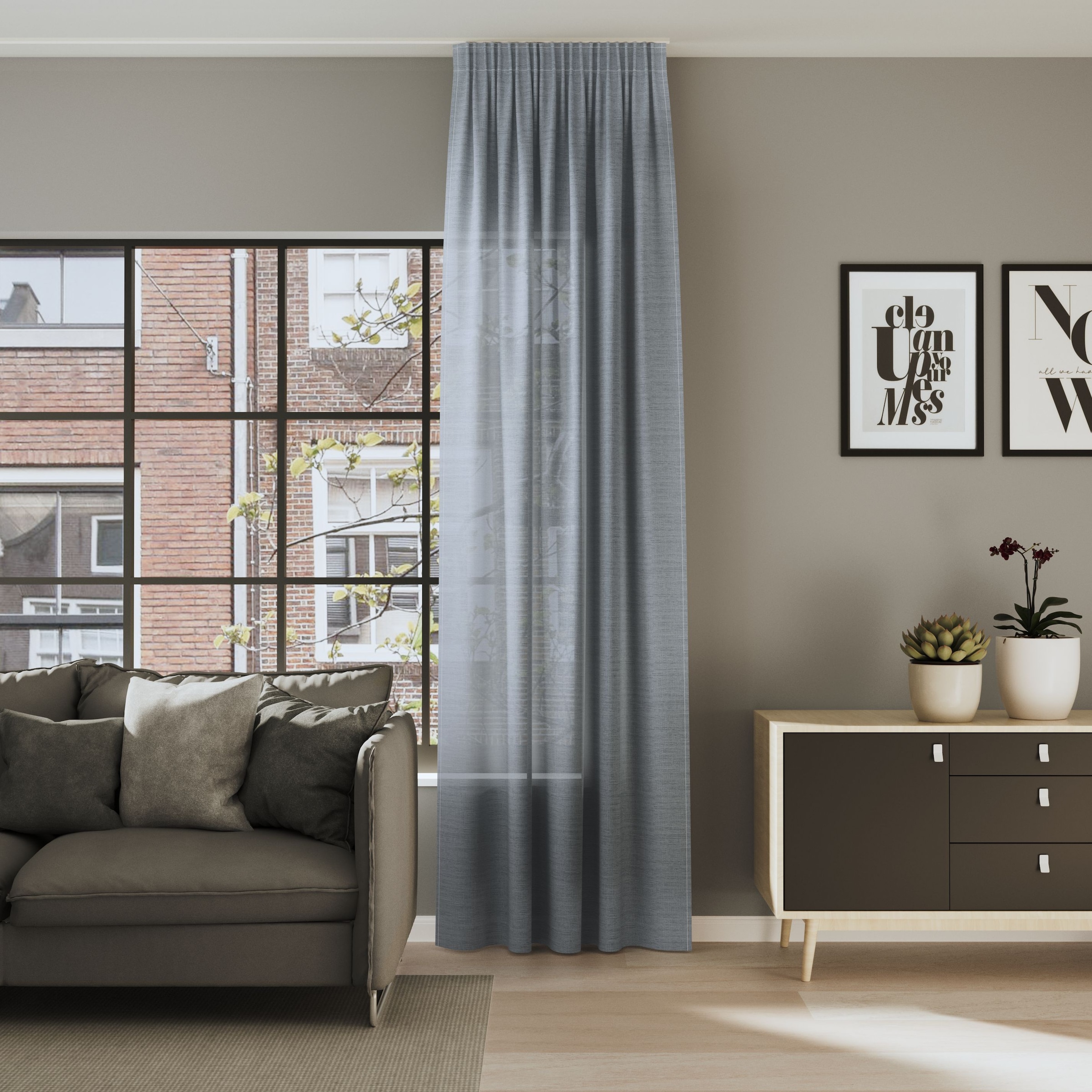 Neutex for you! Vorhang »ALLEY-ECO« Multifunktionsband 1 Stk. tlg. Halbtransparentes Streifendesign