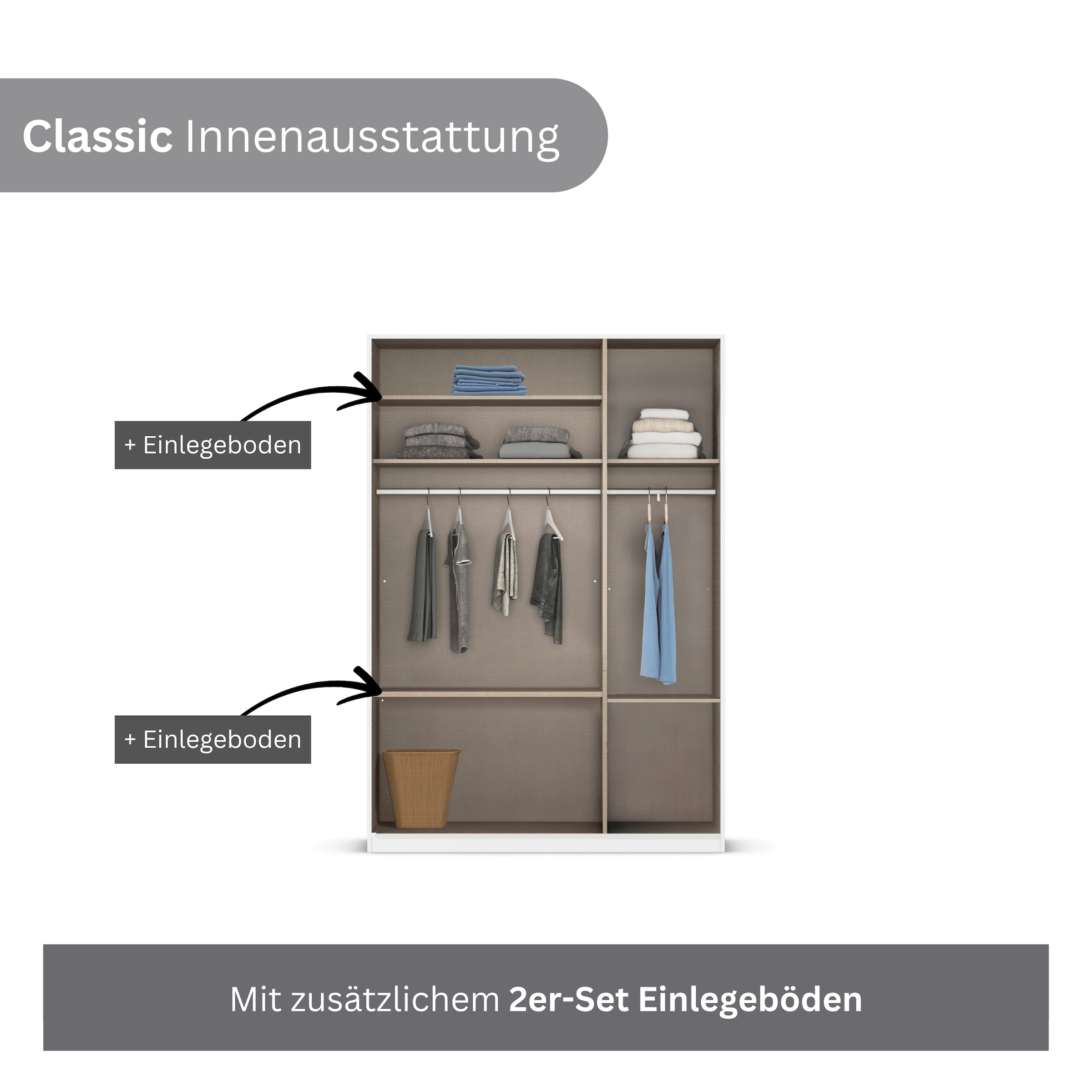 rauch Jugendzimmer-Set »Marlene«, (Set, 4 tlg., in 3 verschiedenen Ausstattungen BASIC/CLASSIC/PREMIUM), erhältlich in verschiedenen Bett- und Schrank-Breiten MADE IN GERMANY