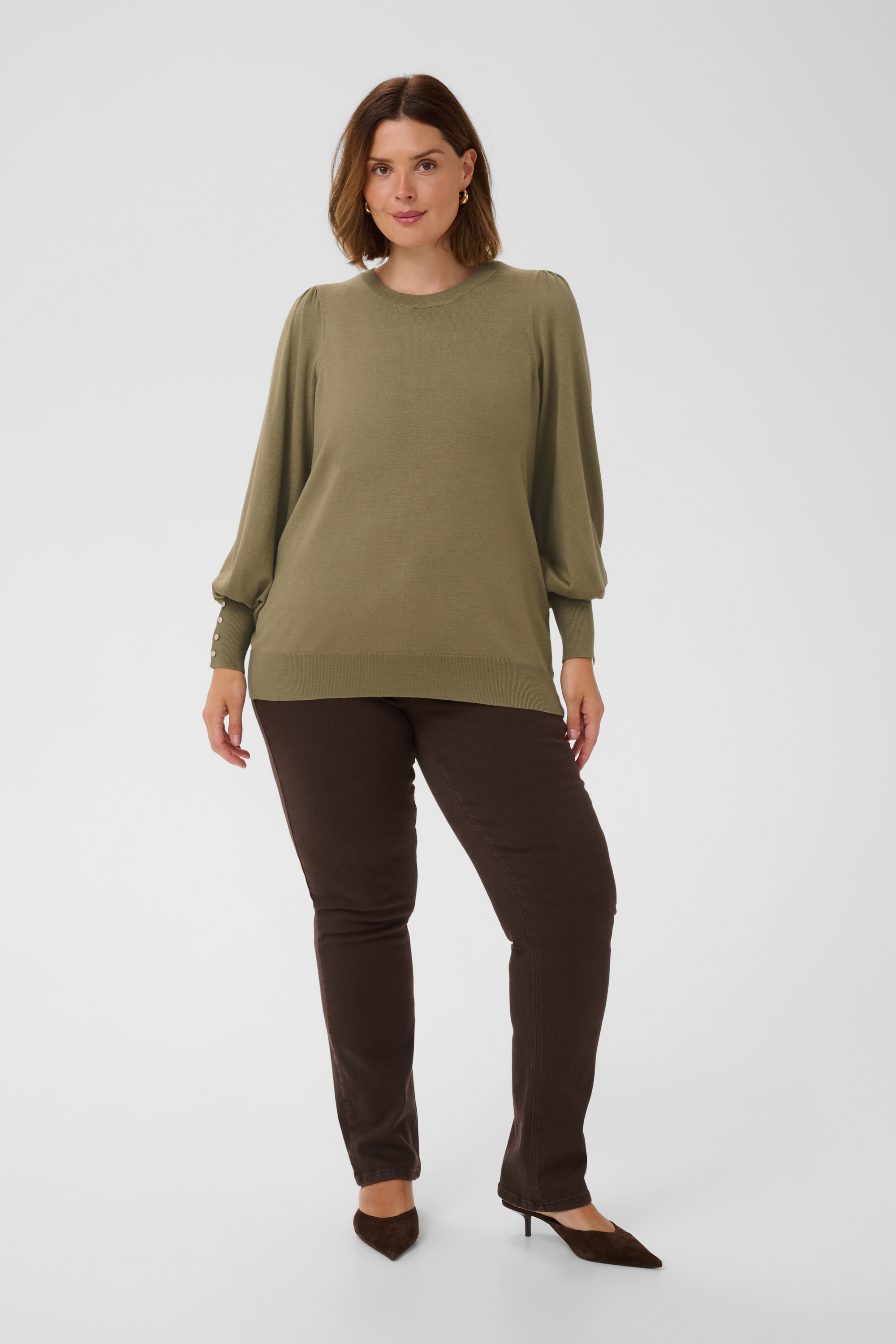KAFFE Curve Strickpullover »Damen Strickpullover KClizzy«