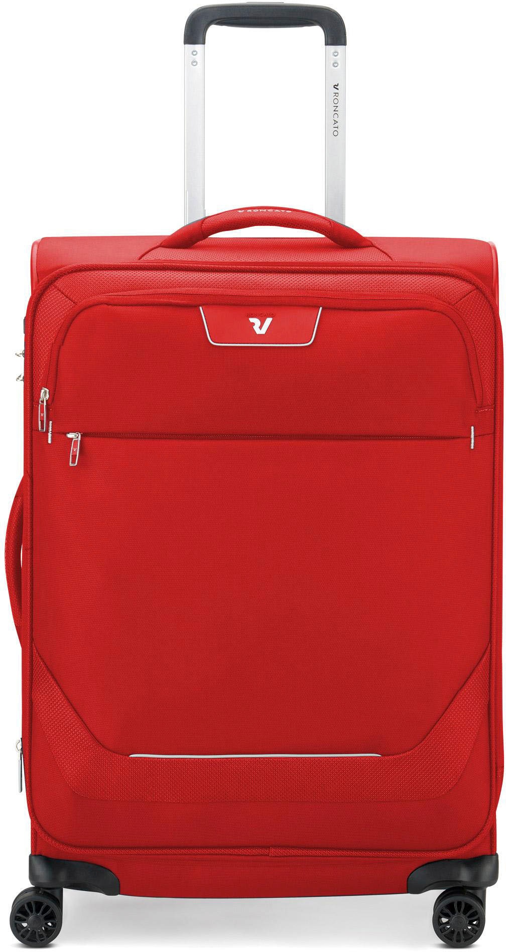 Weichgepäck-Trolley »Joy, 63 cm, rot«, 4 St. Rollen, Reisegepäck Koffer mittel groß...