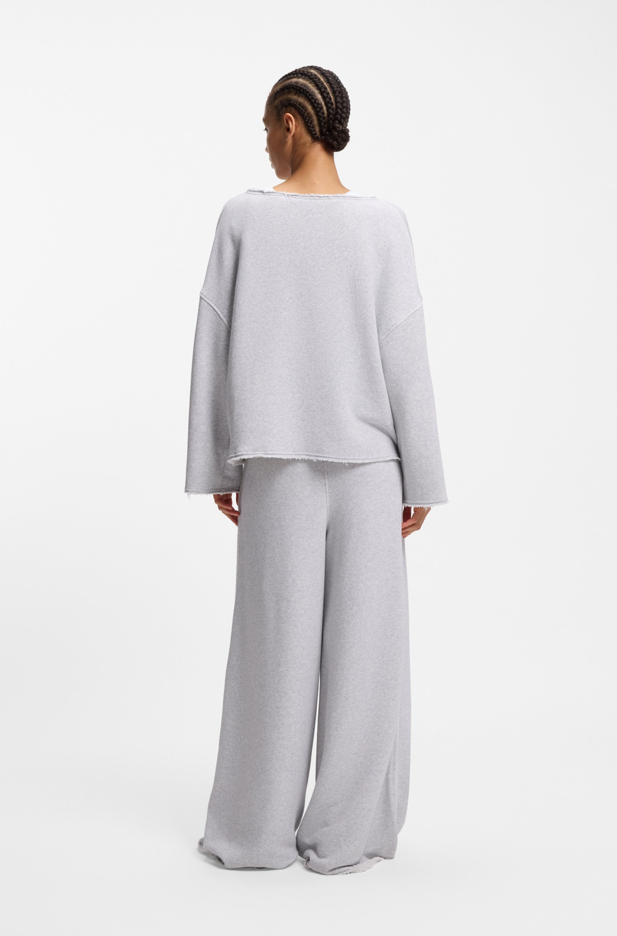 BOSS ORANGE Sweatshirt »Enely Premium Damenmode«, Loose Fit, Baumwoll-Mix
