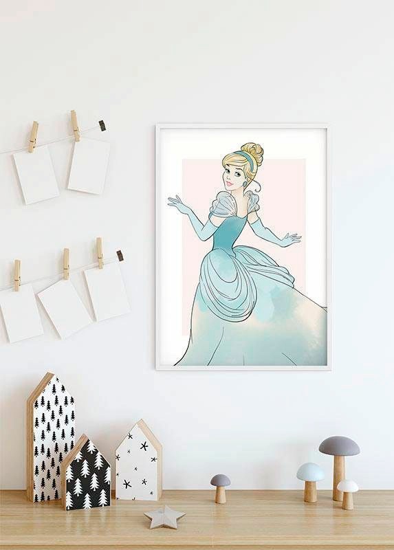 Komar Bild »Cinderella Beauty«, Disney, (1 St.), Wandbild zur Dekoration im Kinderzimmer - ohne Rahmen