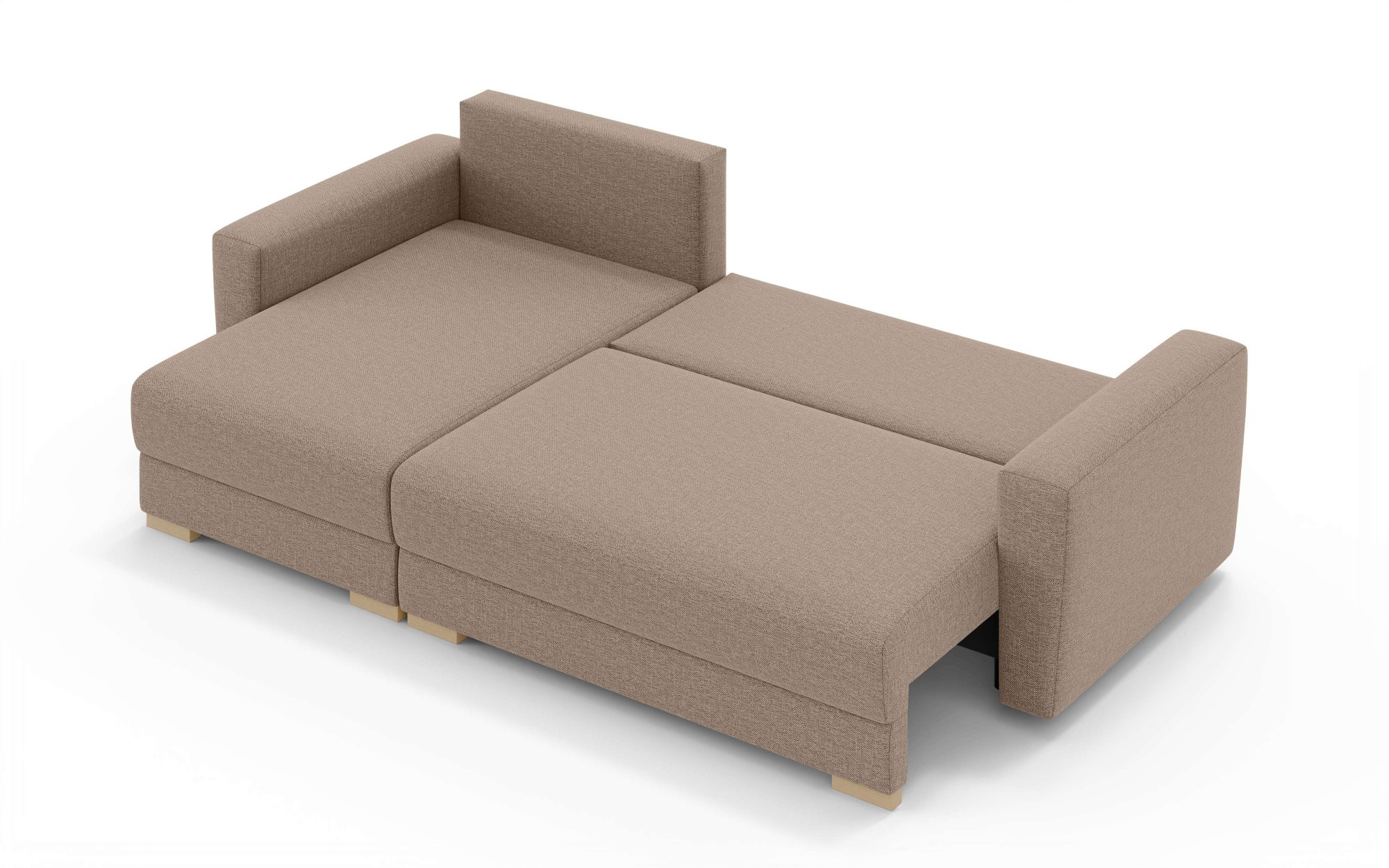 INOSIGN Ecksofa »MAGHERA universell Schlafsofa mit Bettkasten, Maße B/T/H: 255/142/84cm«, L-Form mit Recamiere rechts oder links montierbar, hoher Sitzkomfort