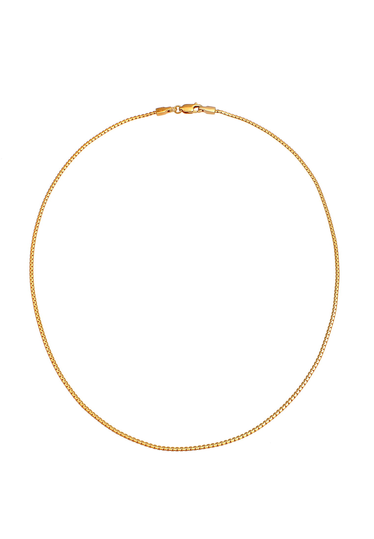 Elli Kette ohne Anhänger »Halskette Venezianer Basic Kette (1 mm) Karabiner 925 Silber«