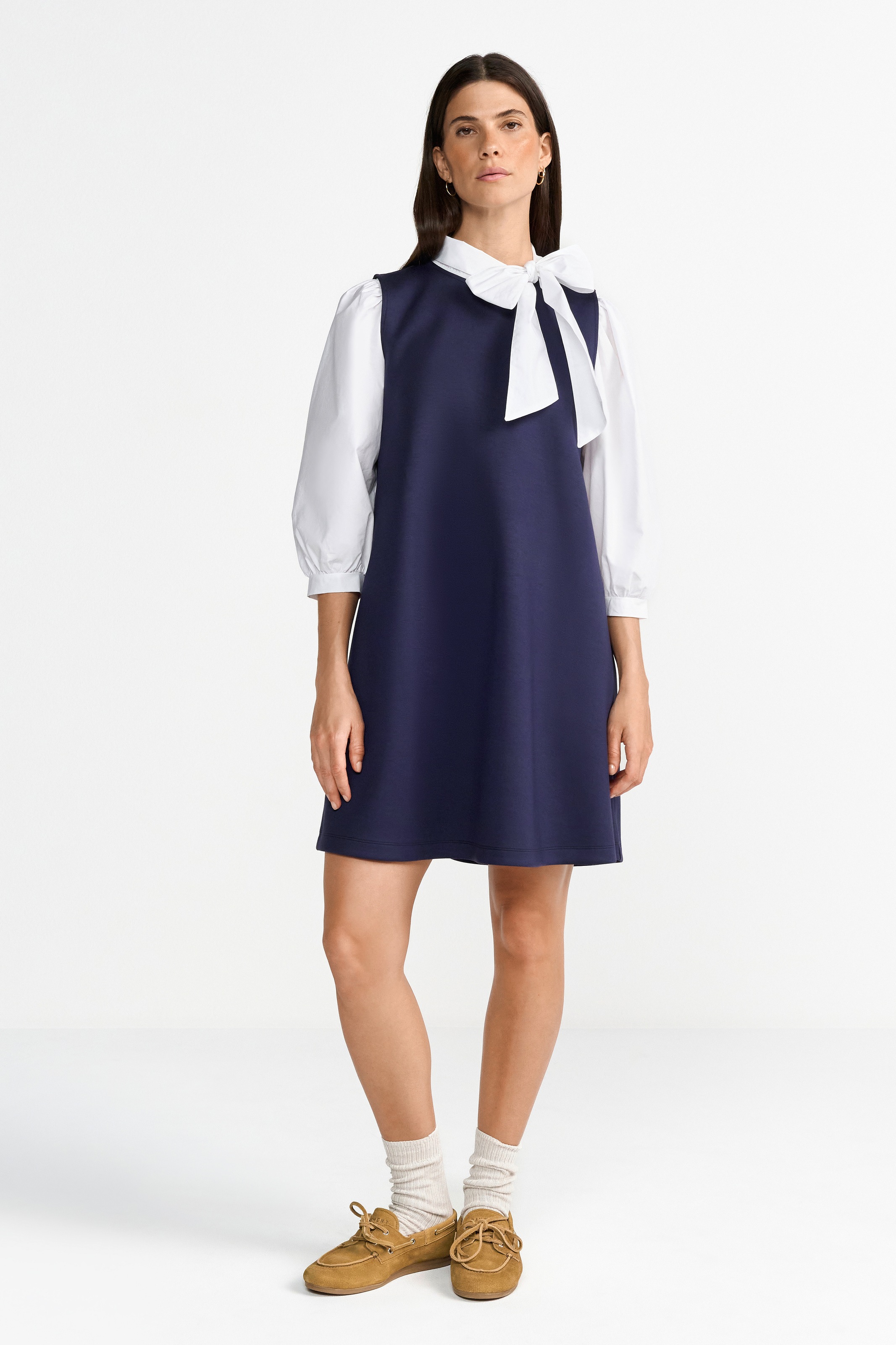 RICHROYAL Jerseykleid, Mit Rundhalsausschnitt