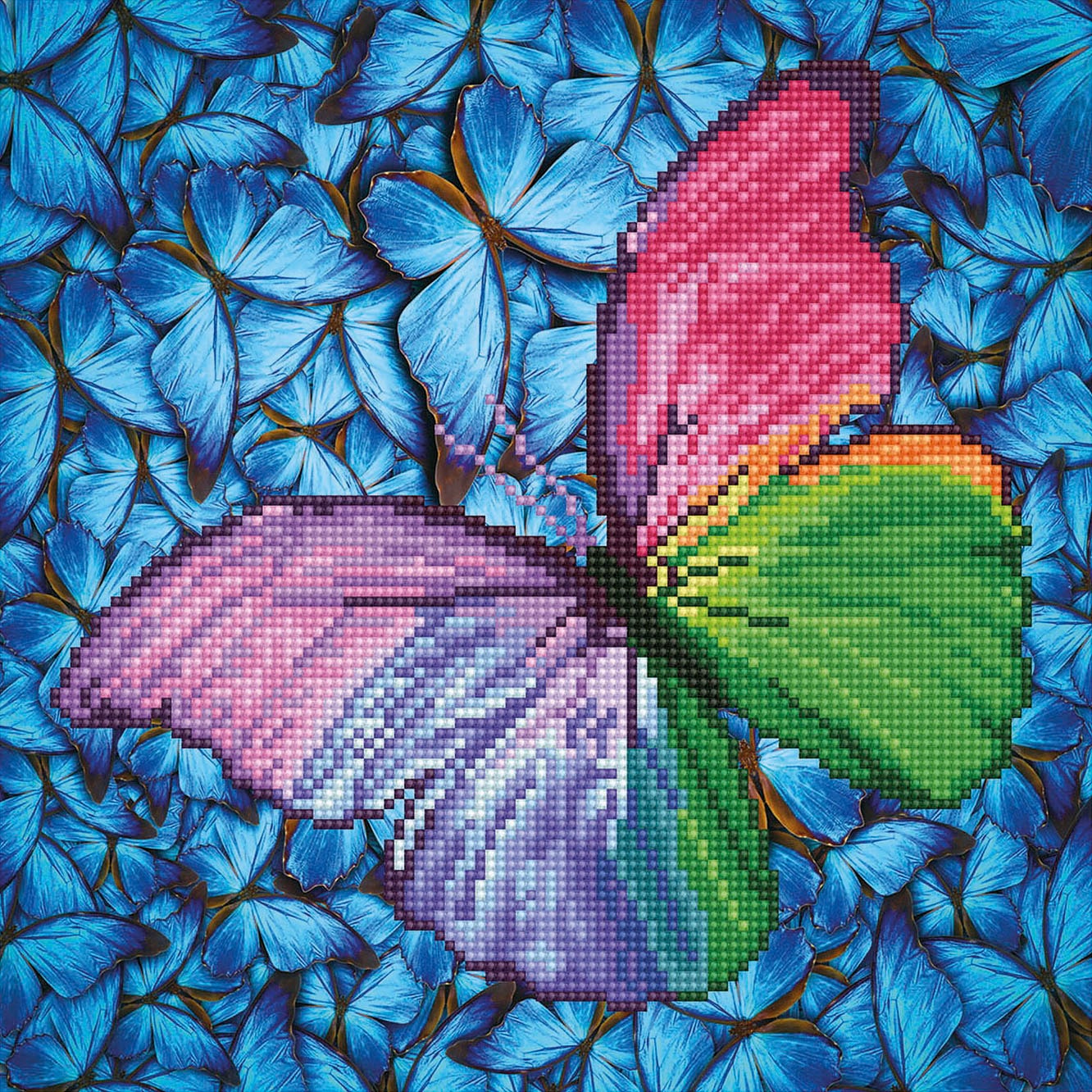 Diamond Dotz Kreativset »Diamond Painting Schmetterling« in bunt