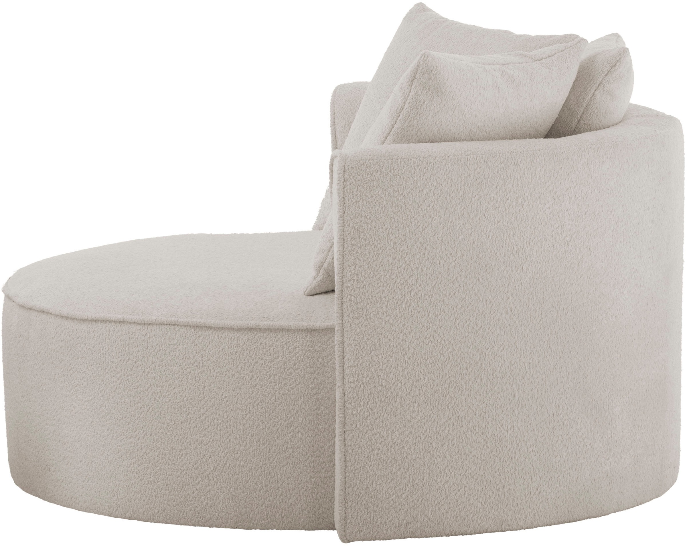 LeGer Home by Lena Gercke XXL-Sessel »ISALIE, Sessel in modernen Farben, Lesesessel, Loveseat, Big-Sessel«, trendige Stoffe, mit 3 Zierkissen, große Sitzfläche, Hocker optional