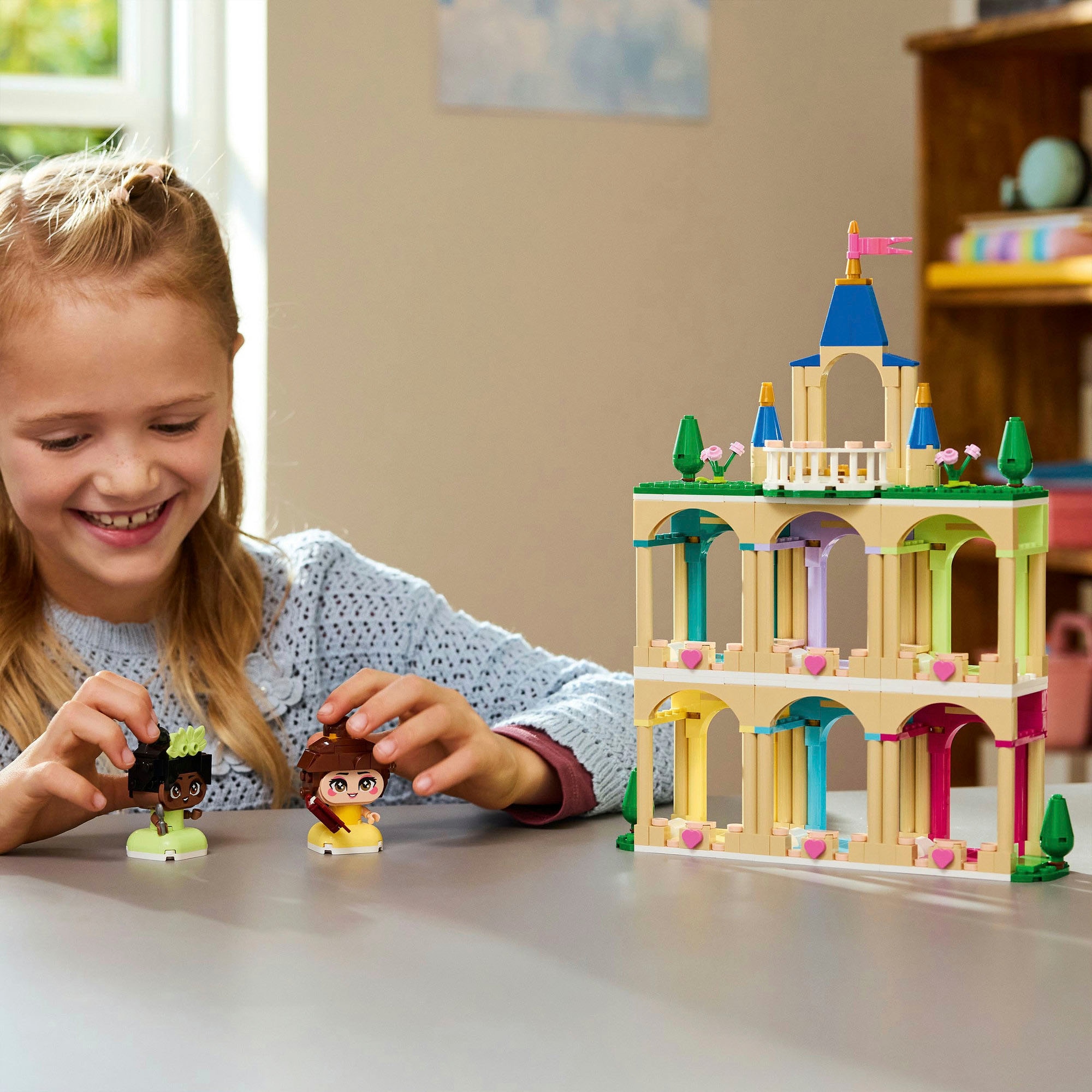 LEGO® Konstruktionsspielsteine »Die Mini-Prinzessinnen Belle und Tiana mit ihrem Schloss (43291)« LEGO Disney Princess; Made in Europe