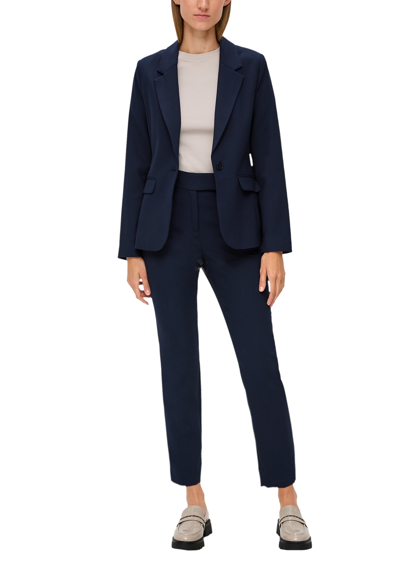 s.Oliver BLACK LABEL Kurzblazer, mit Stretch und 1-Knopf-Verschluss