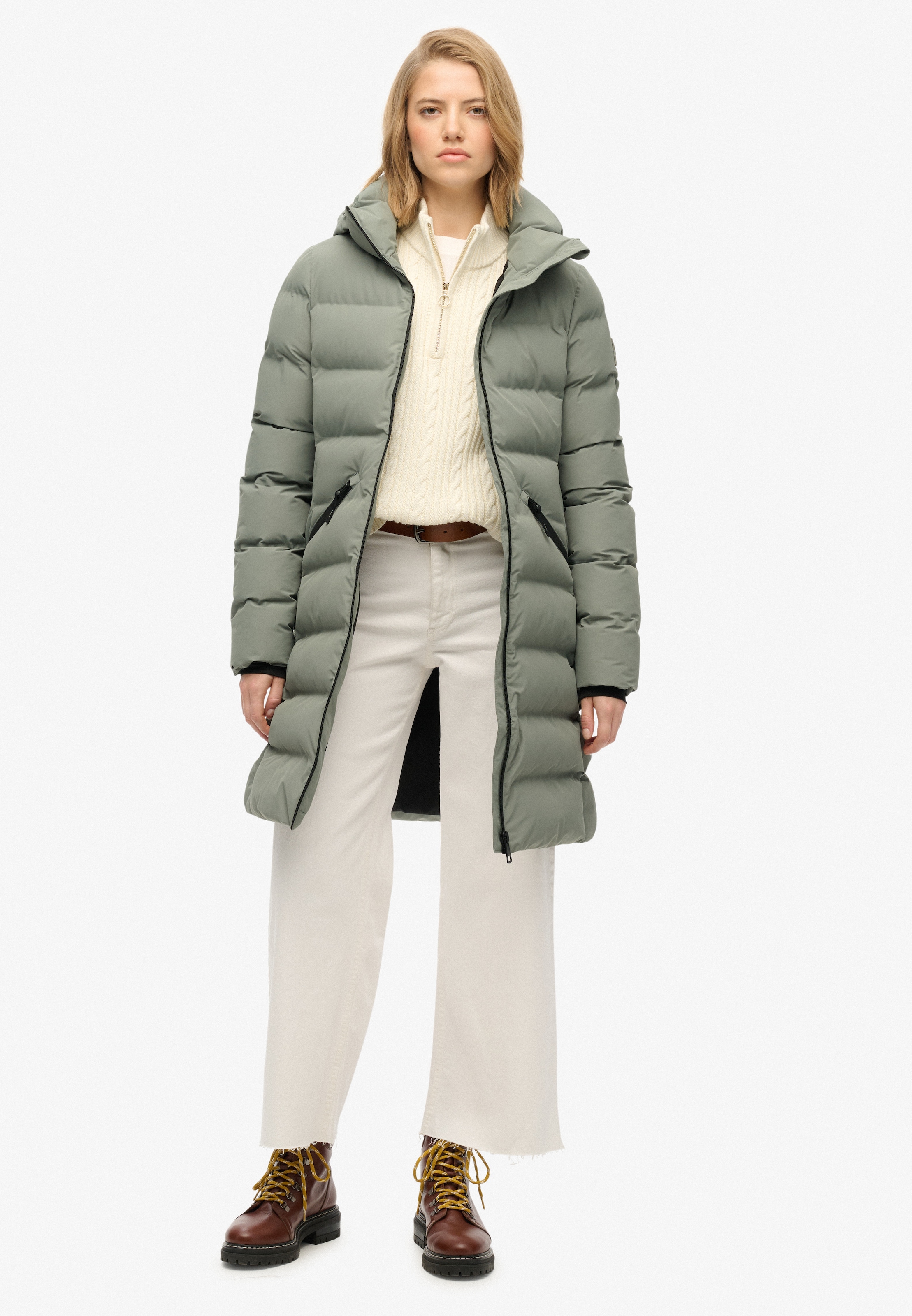 Superdry Steppjacke »CITY MID PADDED JACKET« mit Kapuze