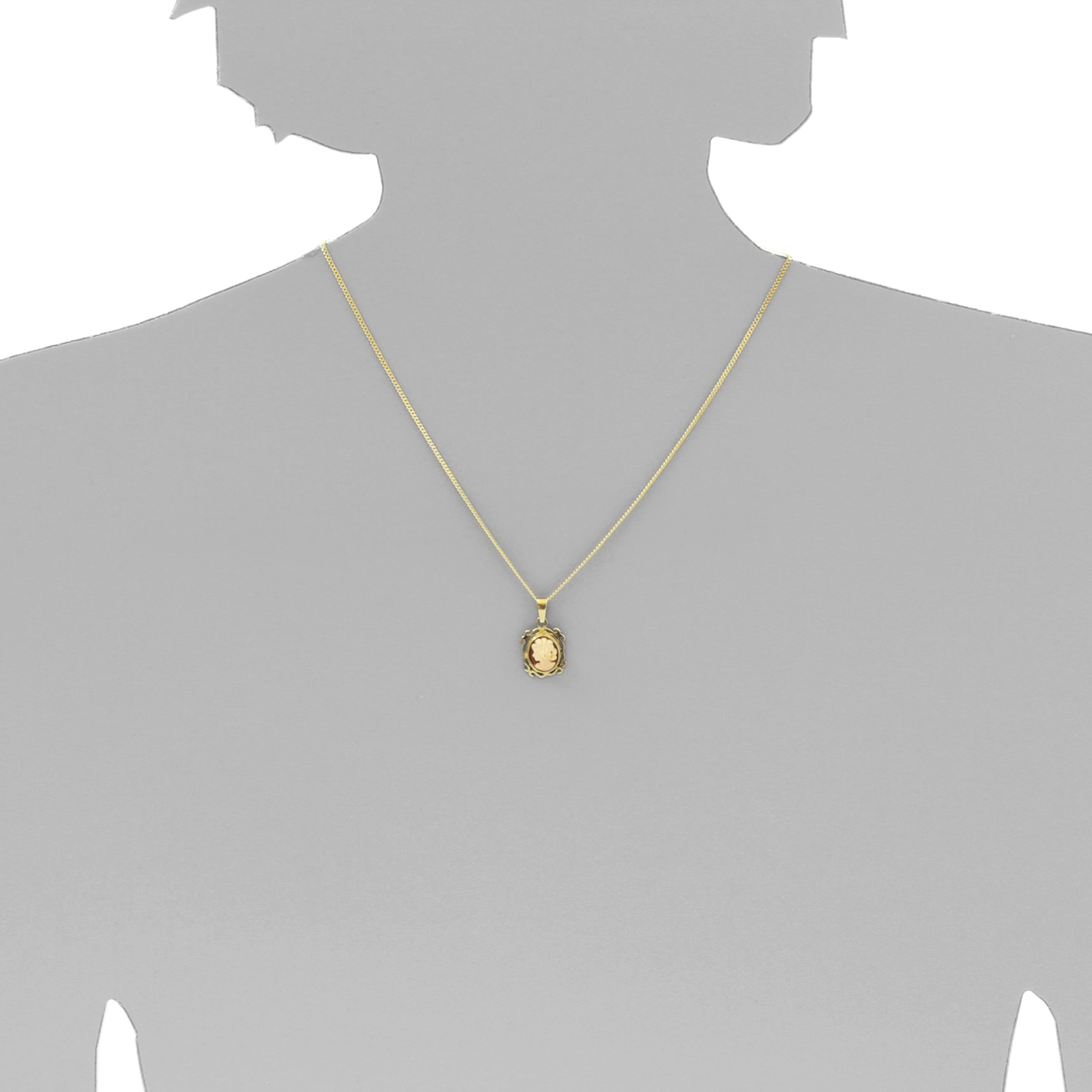 OSTSEE-SCHMUCK Kette und Anhänger Set »- Konstanze - Gold 333/000 - Gemme«