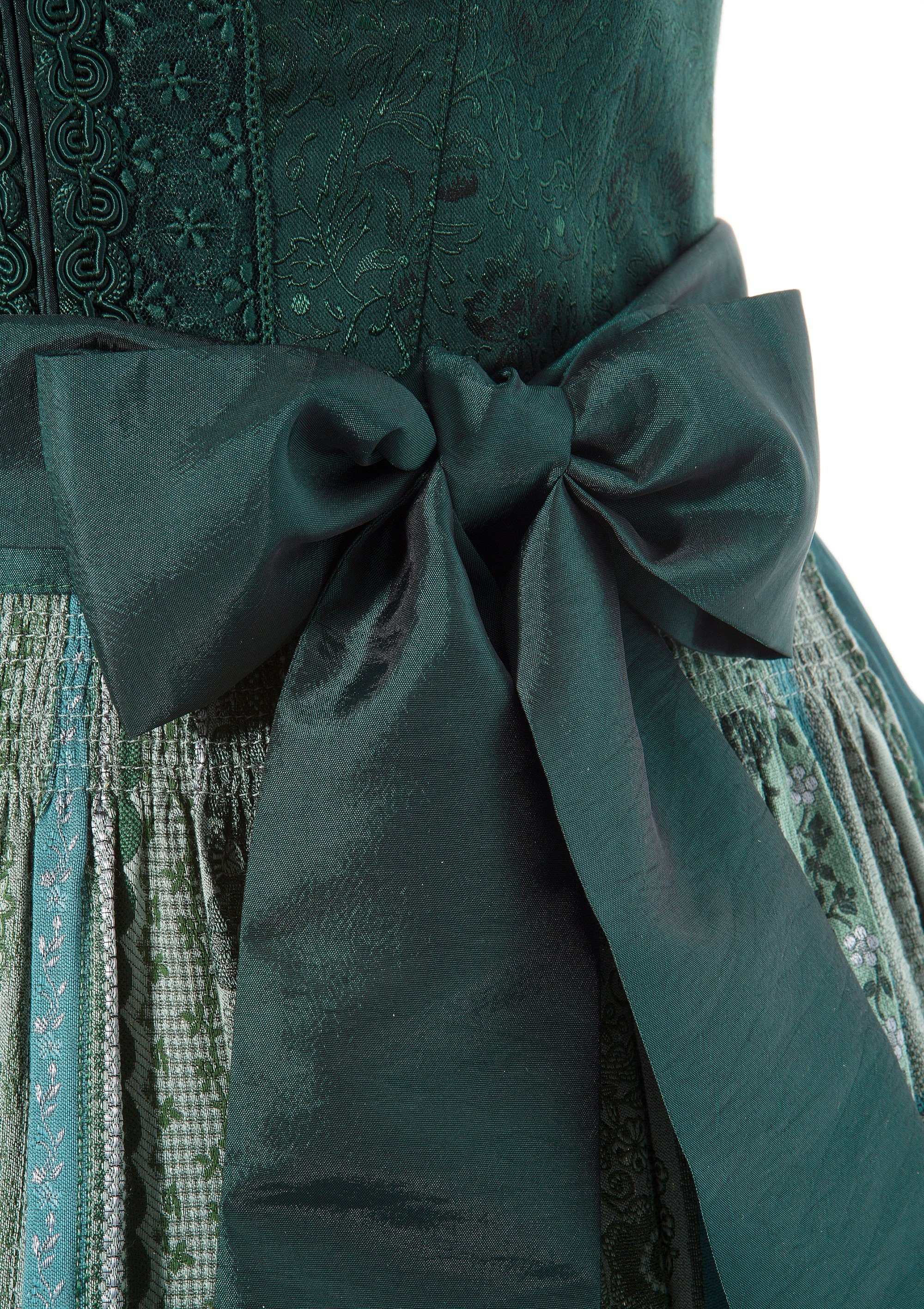 Country Line Dirndl, (2 tlg.), Damen, midi mit dekorativer Brosche