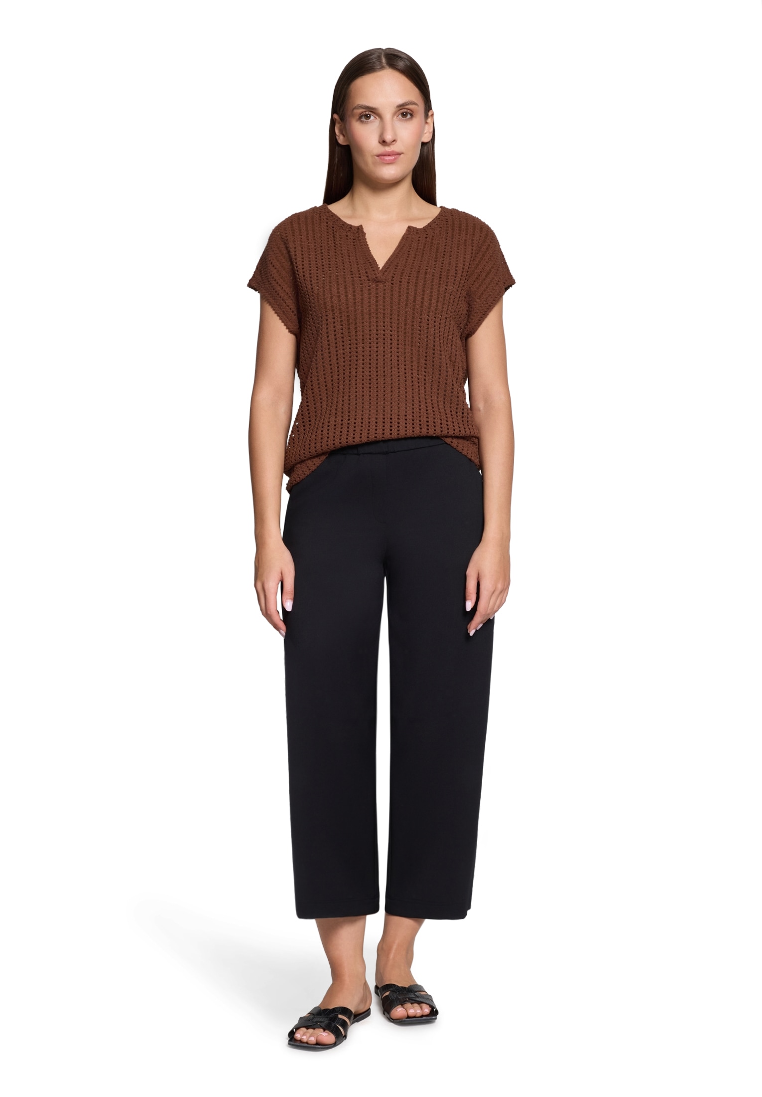 Betty&Co Rundhalsshirt »Strukturshirt kurzarm«