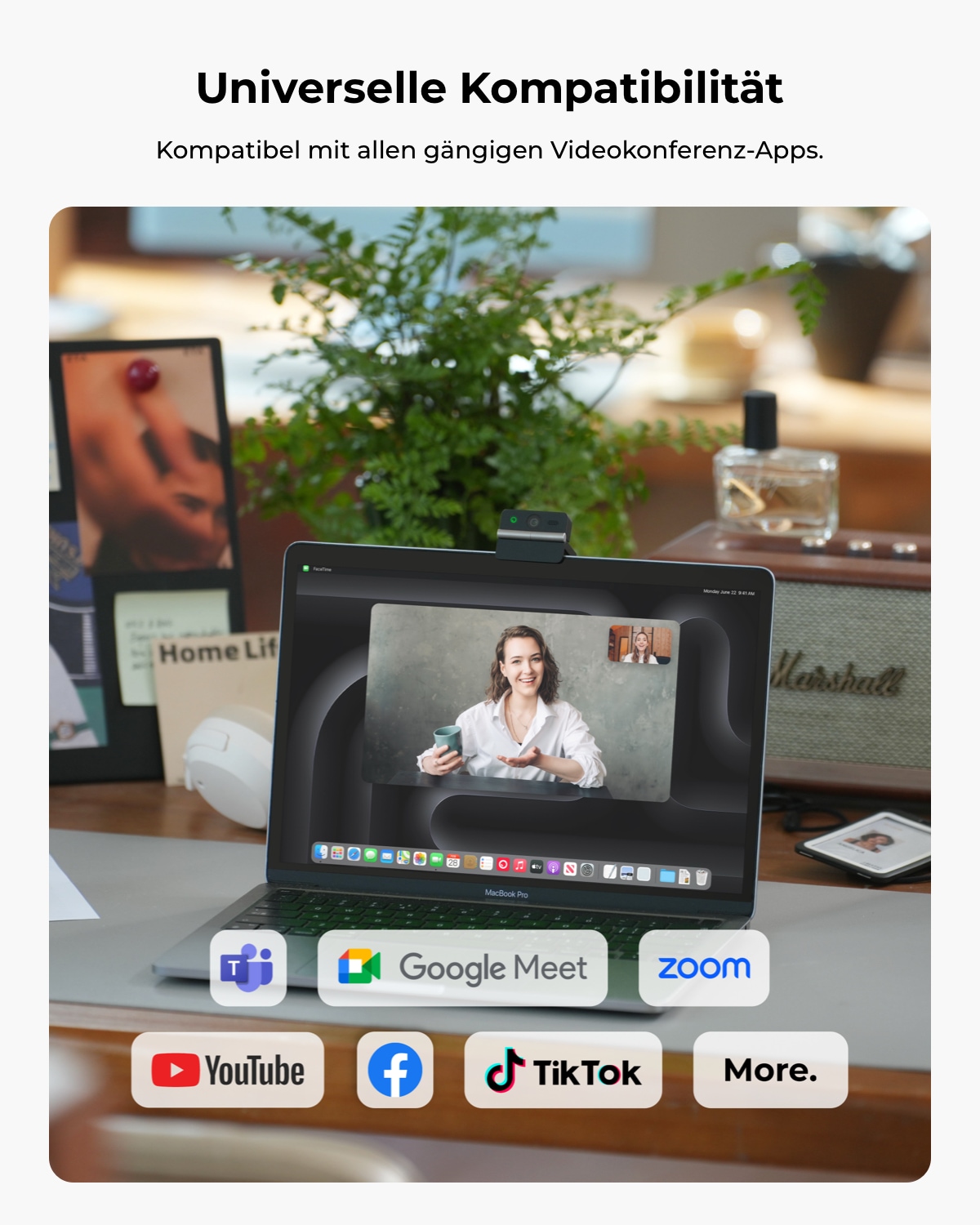 OBSBOT Webcam »Meet Flip« 4K Ultra HD