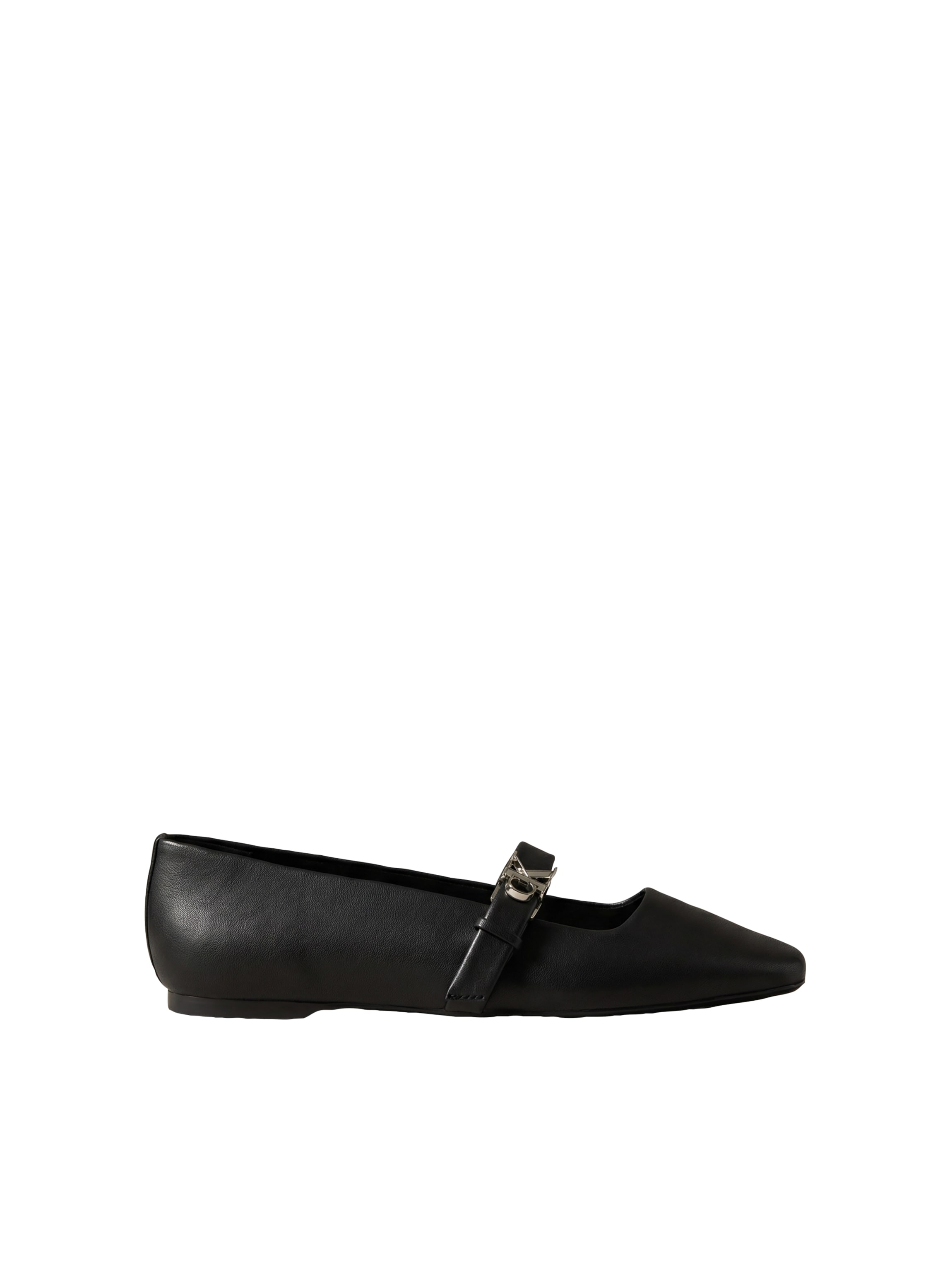 Calvin Klein Ballerina »SQUARED BALLERINA MJ LTH MG HDW«  Flat, Loafer mit modischer Zierschnalle