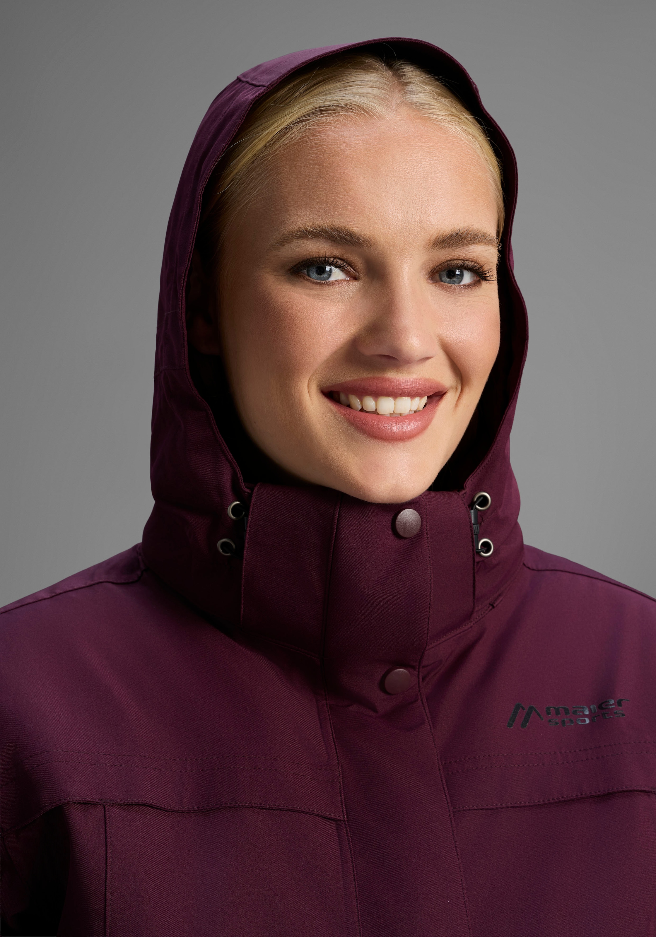 Maier Sports Allwetterjacke »DA-JACKE MTEX EL. LISBON«, mit Kapuze