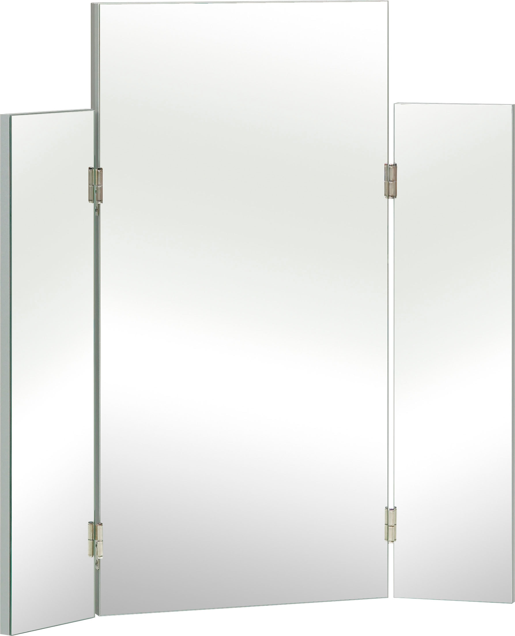 Saphir Spiegel »Quickset 955 Spiegel mit seitlichen Klappelementen, 72 cm breit«, Flächenspiegel ohne Beleuchtung, Wandspiegel, Schminkspiegel