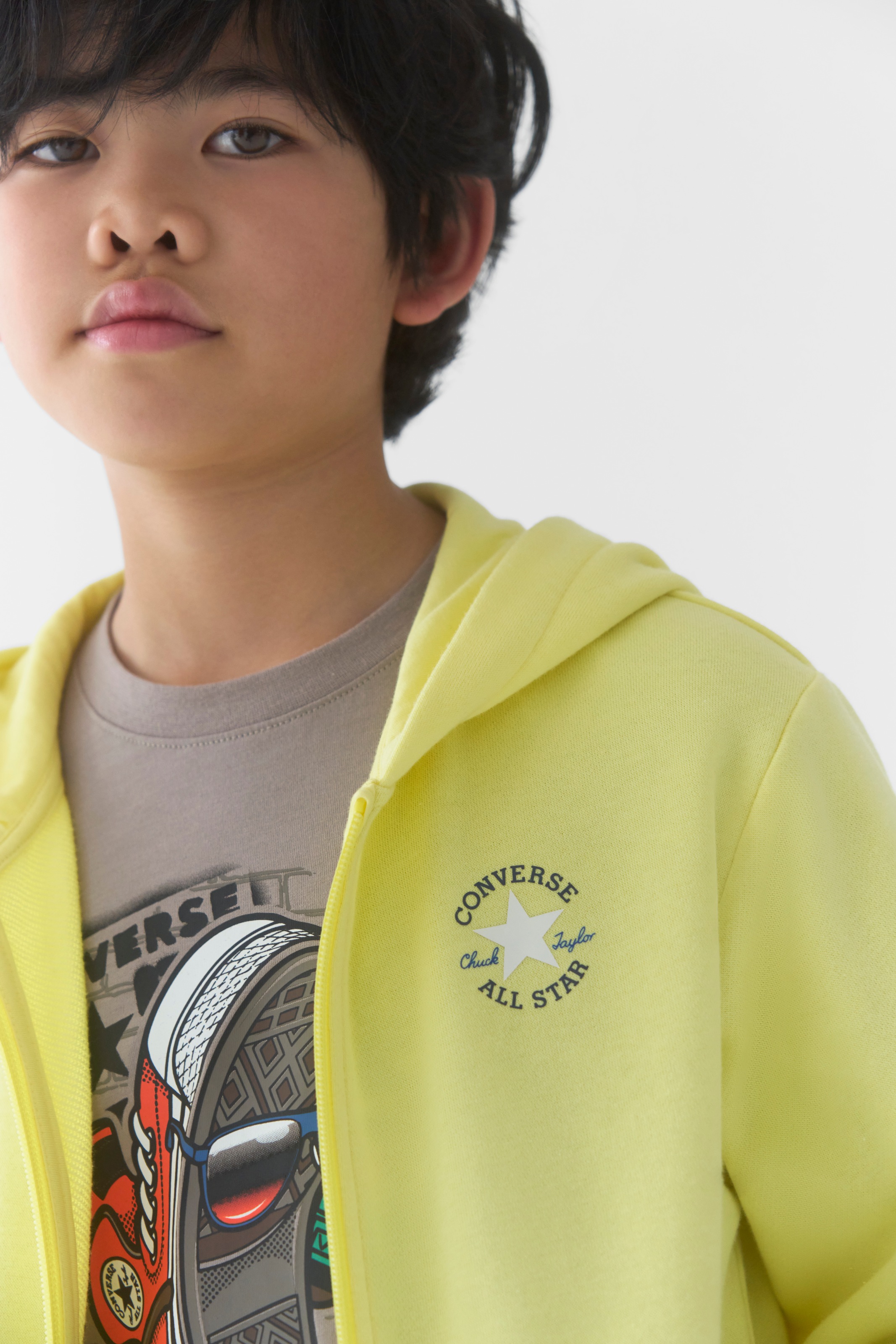 Converse T-Shirt »CNVB CHUCK CHARACTER« für Kinder, mit Converse Chuck-Grafik im Cartoon-Stil
