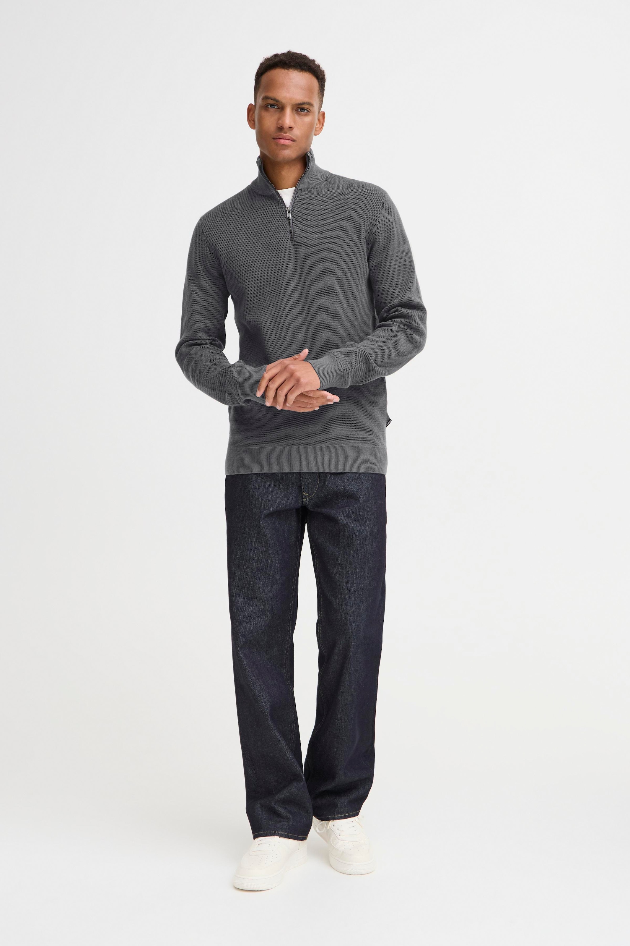 Blend Stehkragenpullover »BHBAAL HALF ZIPP KNIT«