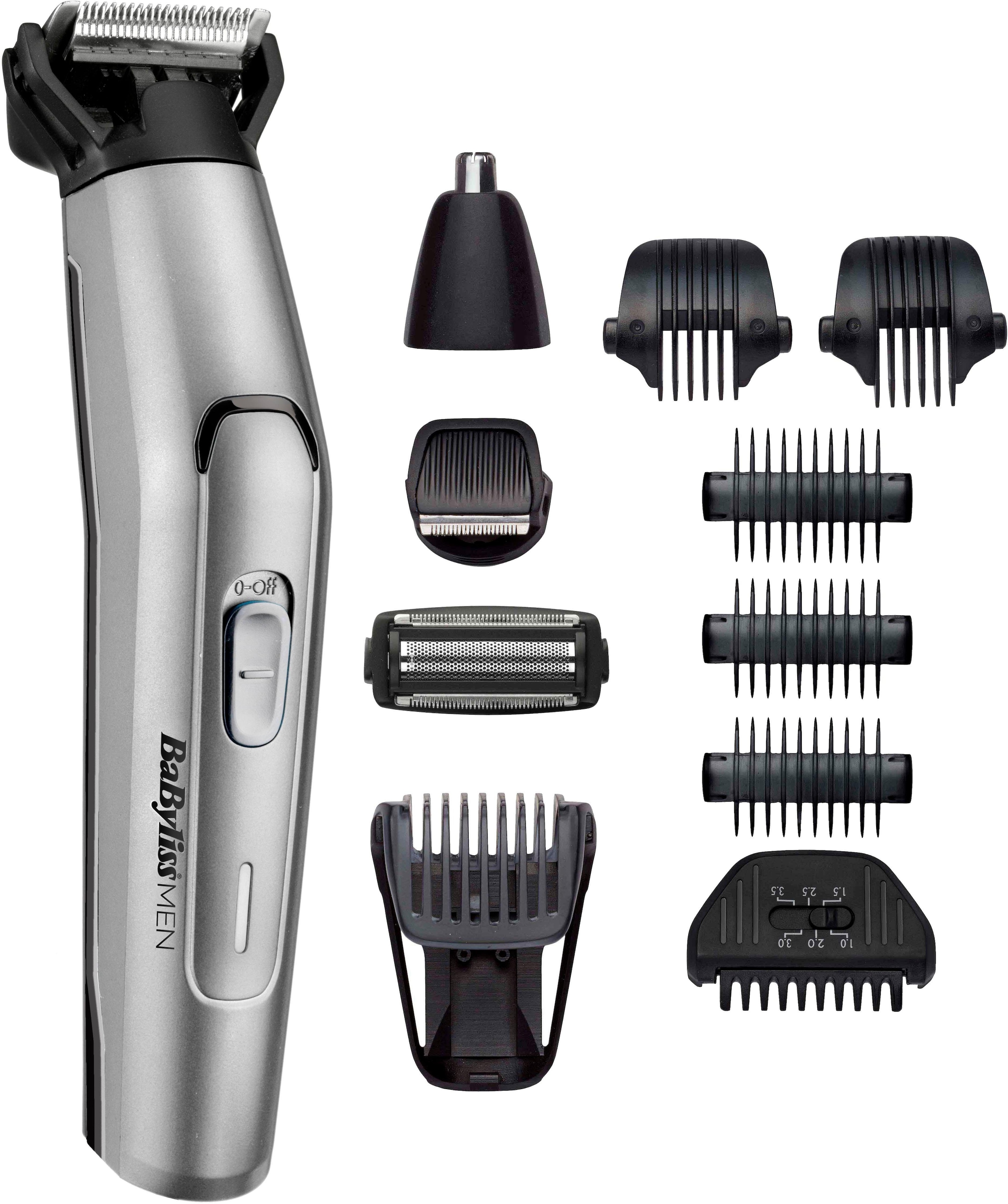 OTTO BaByliss für Körper MEN«, Aufsätze, & Titanium jetzt im Set Online »MT861E Multifunktionstrimmer Shop Gesicht 11-in-1 11 Multigrooming