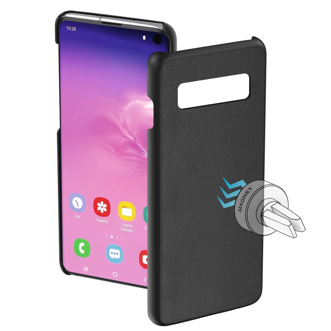 Hama Cover, Hülle Magnet für Samsung Galaxy S10, Schwarz