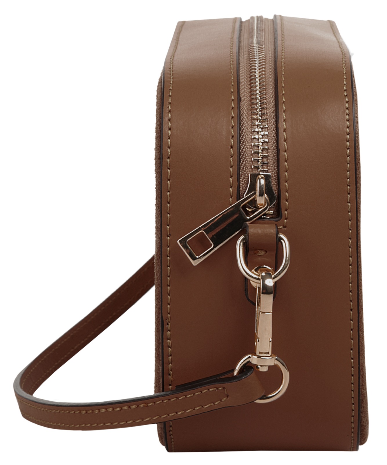 Cluty Umhängetasche, echt Leder, Made in Italy