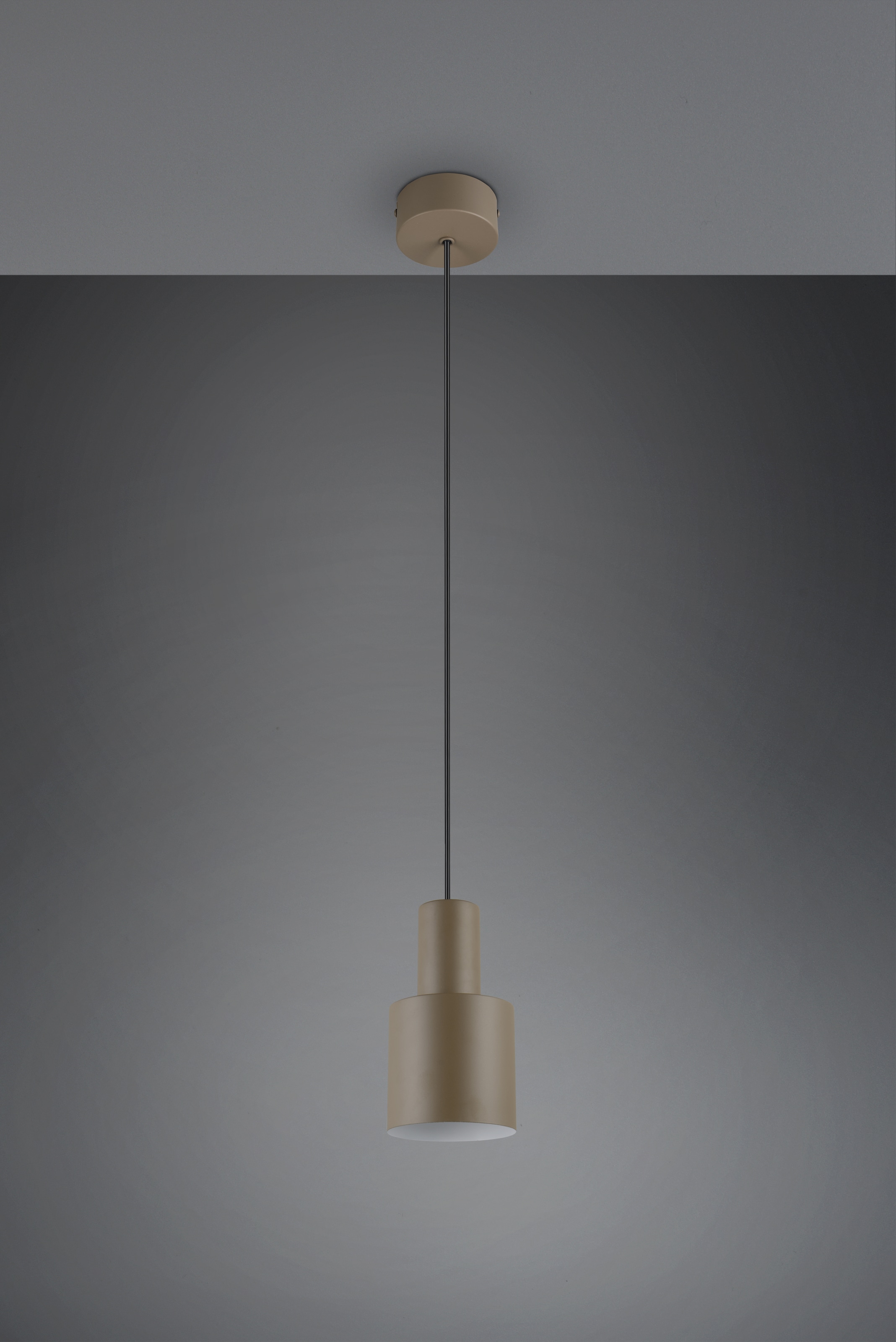 TRIO Leuchten Pendelleuchte »AGUDO, Hängelampe 1-flammig, exkl 1xE27 max 10W, höhenverstellbar« E27 1 Stk. warmweiß - kaltweiß Hängelampe Ø 12cm, bis max 150cm Abhängung, Küche Esszimmer Wohnzimmer