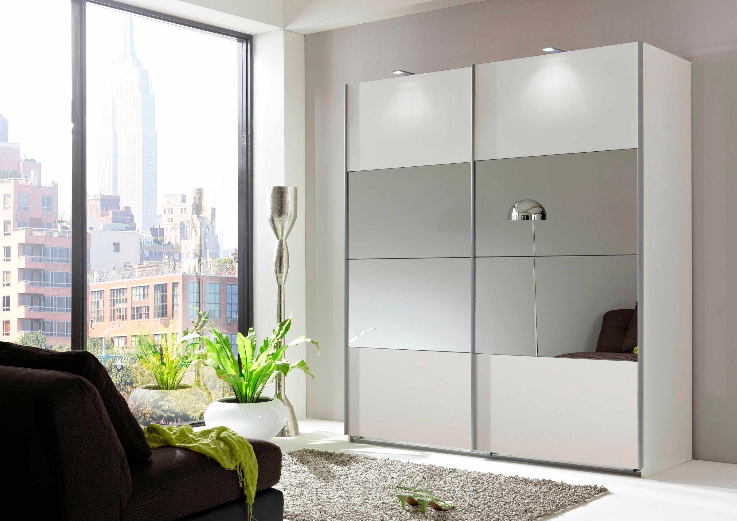 Wimex Schwebetürenschrank »Easy« mit Teilspiegel