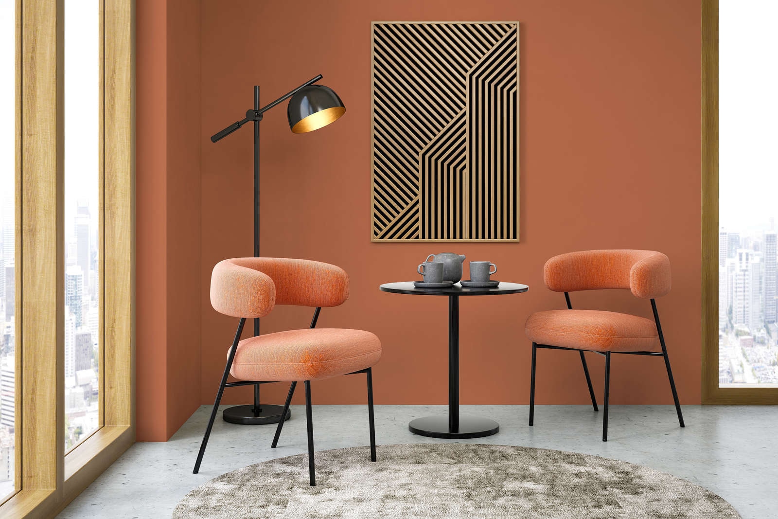 A.S. Création »Premium Innenwandfarbe PURO Tuchmatt dusty orange« ideal für Wohnzimmer, Schlafzimmer, Flur und Küche, Farbwelt Orange