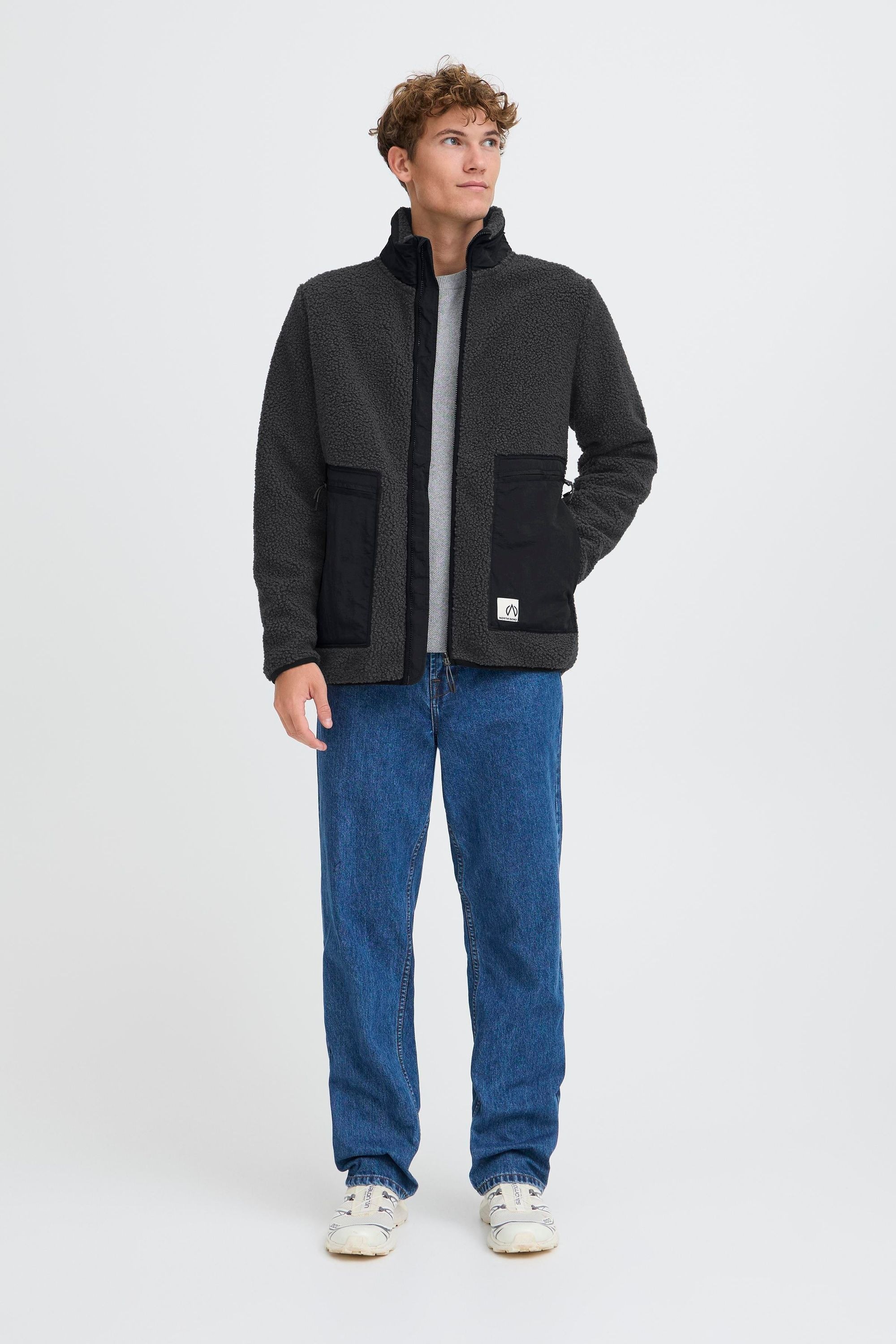 North Bend Plüschjacke »Plüschjacke NBGalonne M Teddy Jacket«