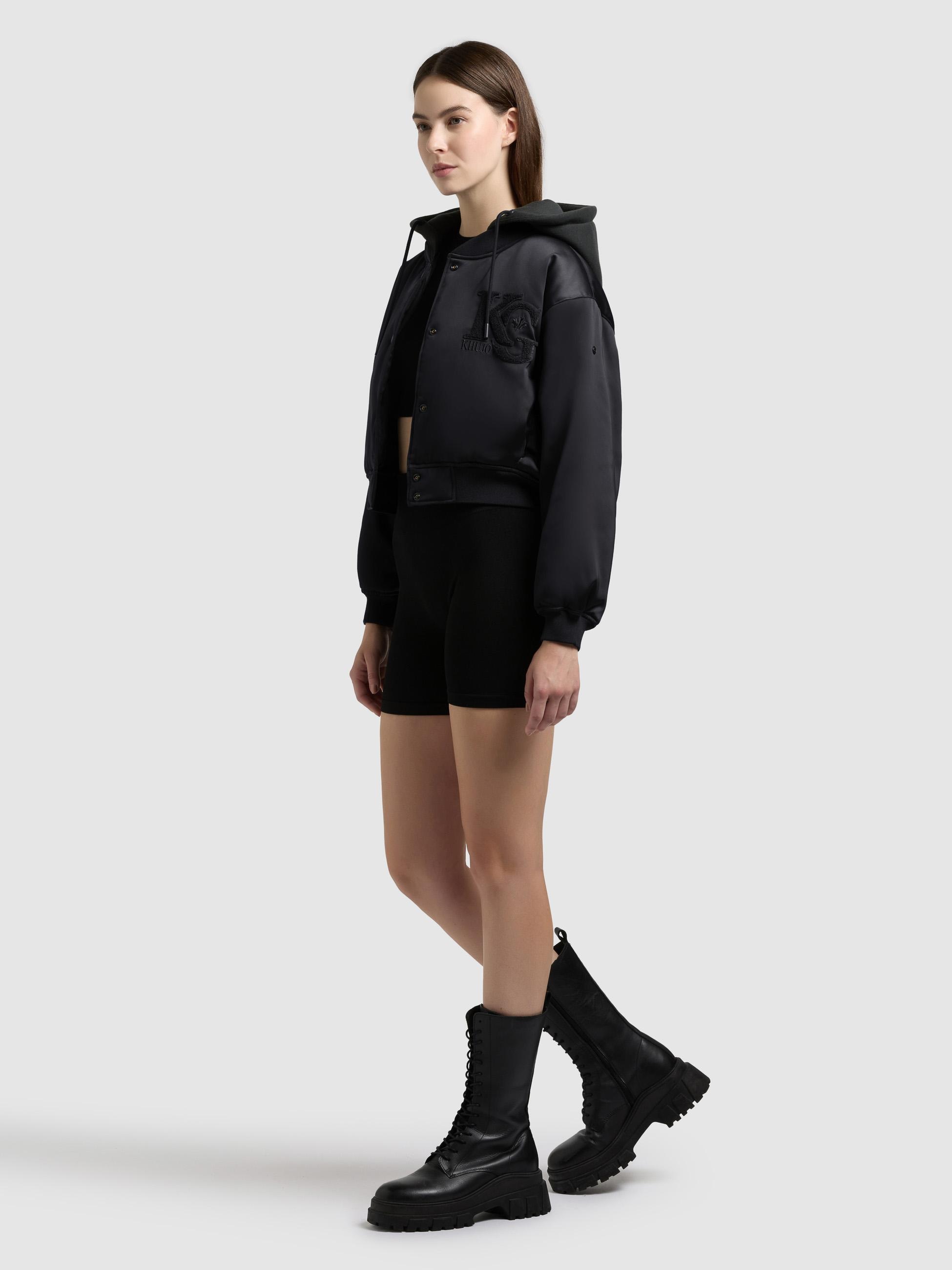 khujo Collegejacke »Collegejacke Chani« mit Kapuze Kurze Damen Bomberjacke mit Kapuze