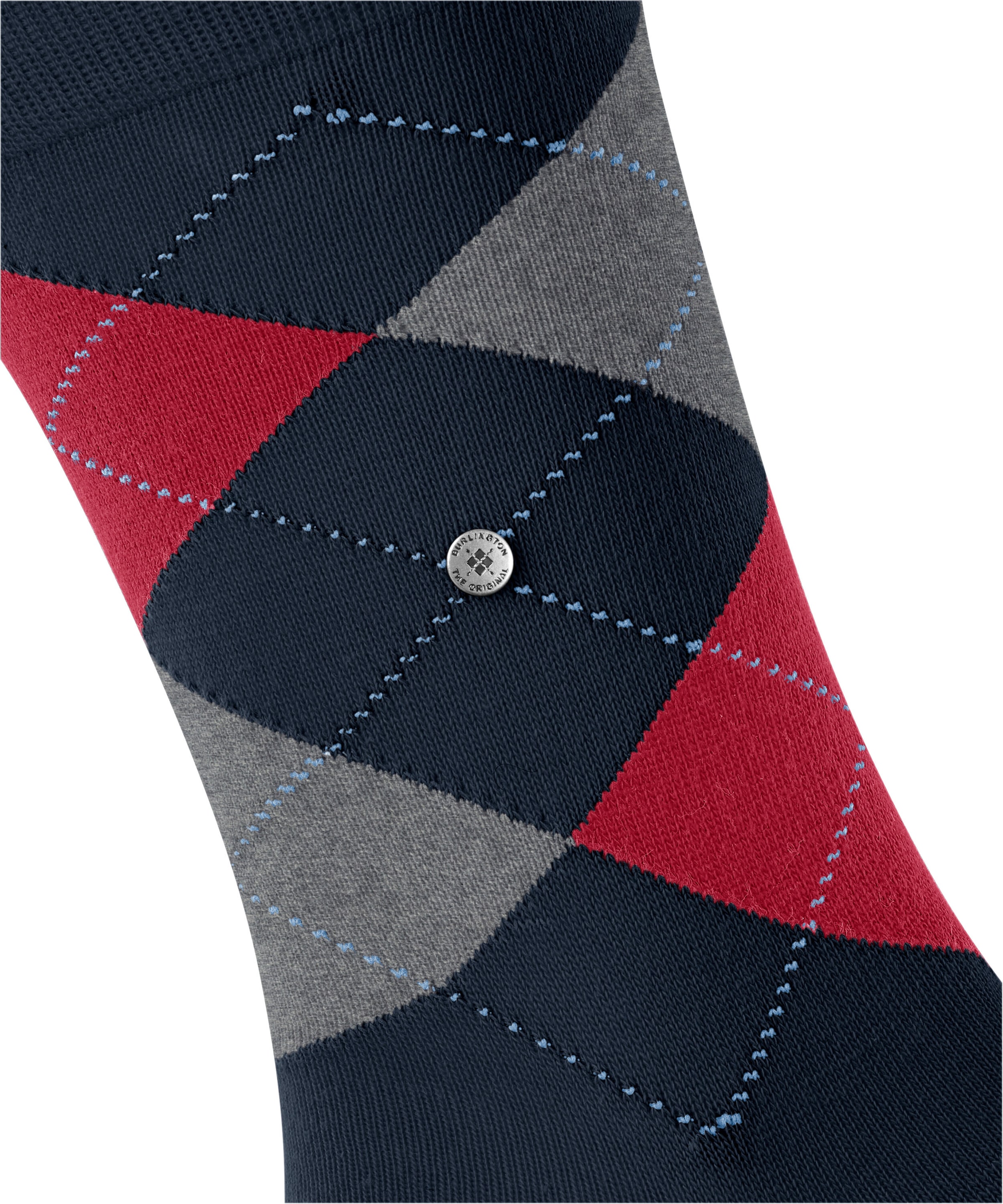 Burlington Socken »King« Einheitsgröße 40-46, Argyle-Muster, Burlington-Clip