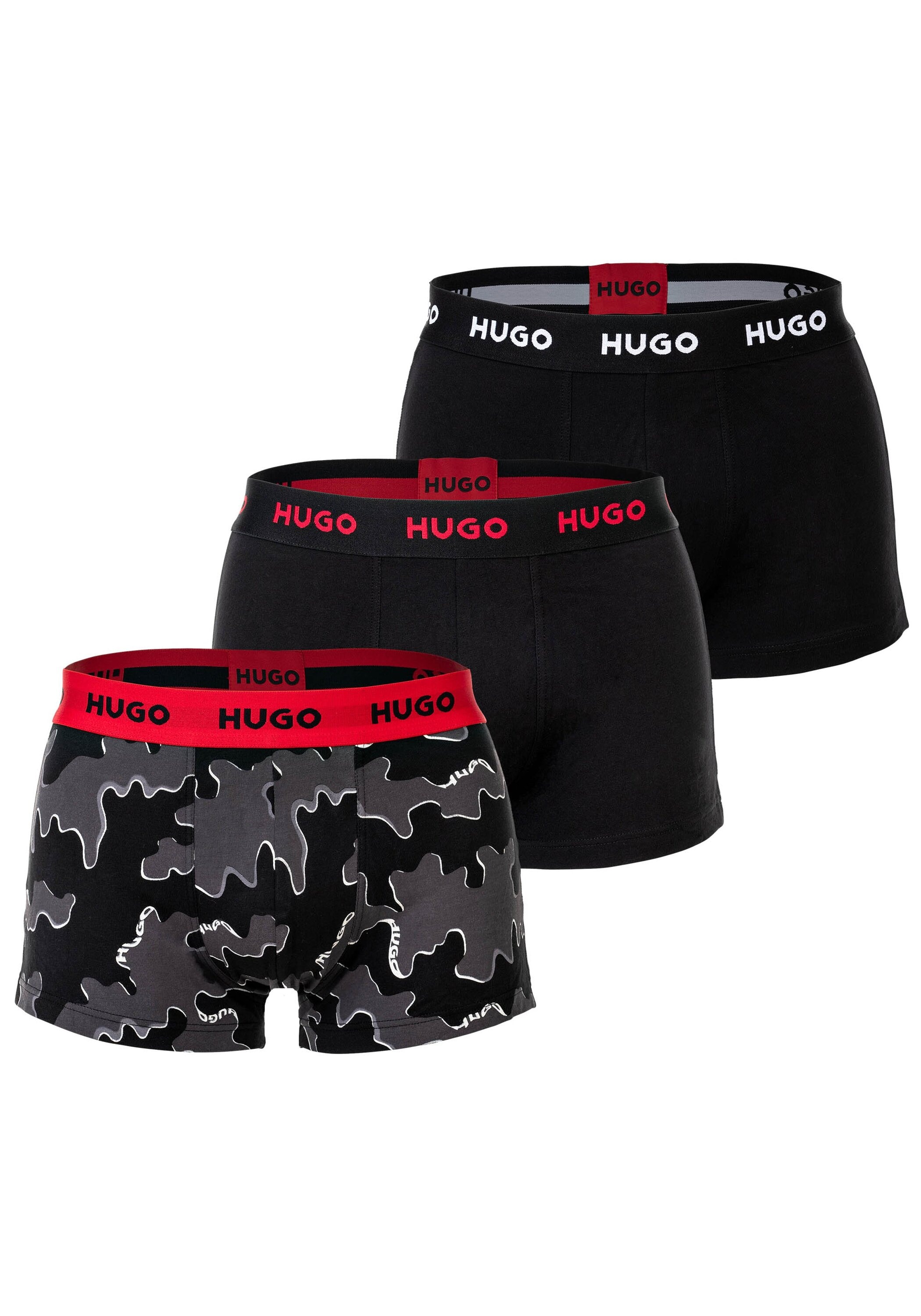 HUGO Boxershorts »Boxershort TRUNK TRIPLET DESIGN 3er Pack«