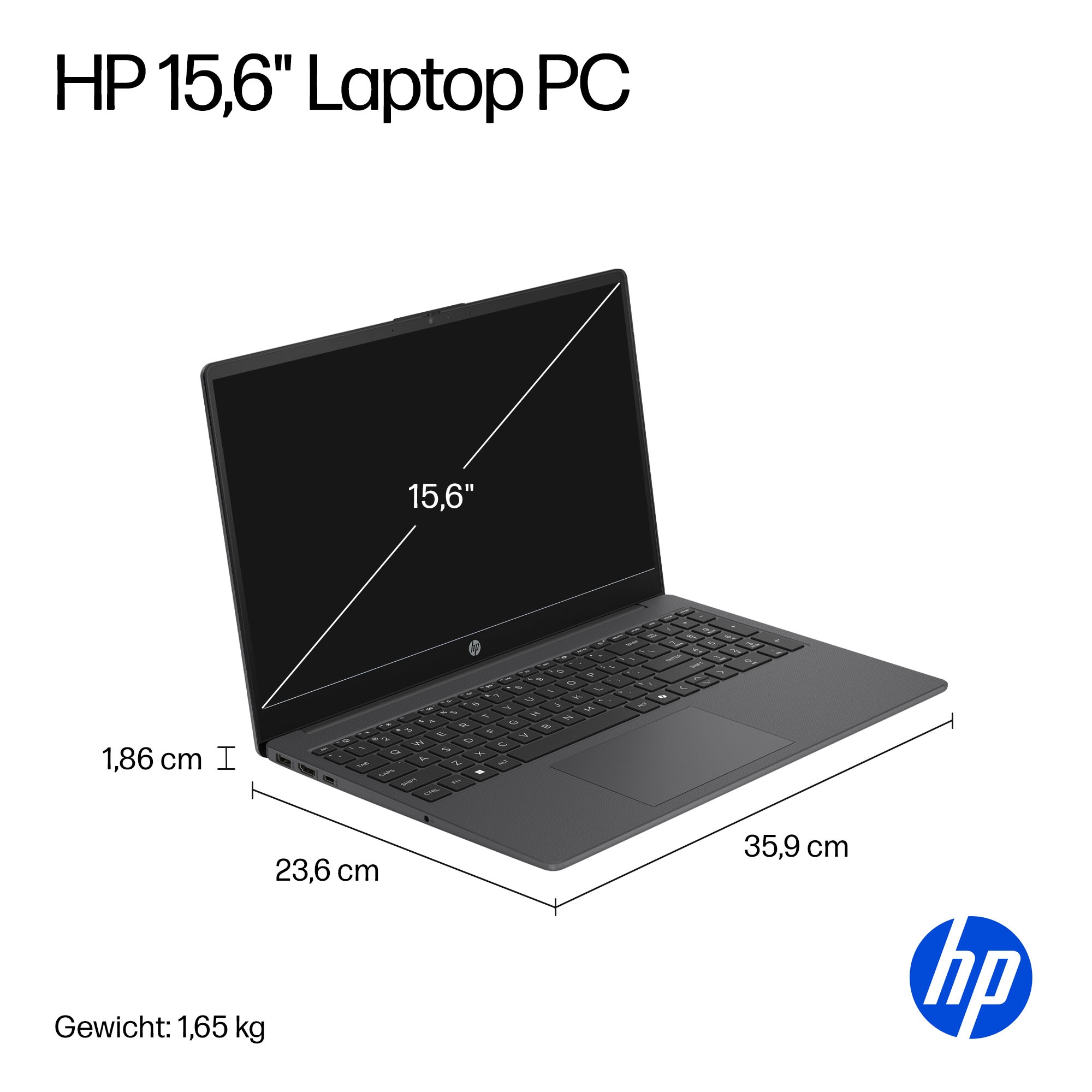 HP Notebook »15-fc103Xngx« 39,6 cm / 15,6 ″ AMD Ryzen 3 Radeon™ 610M 256 GB SSD