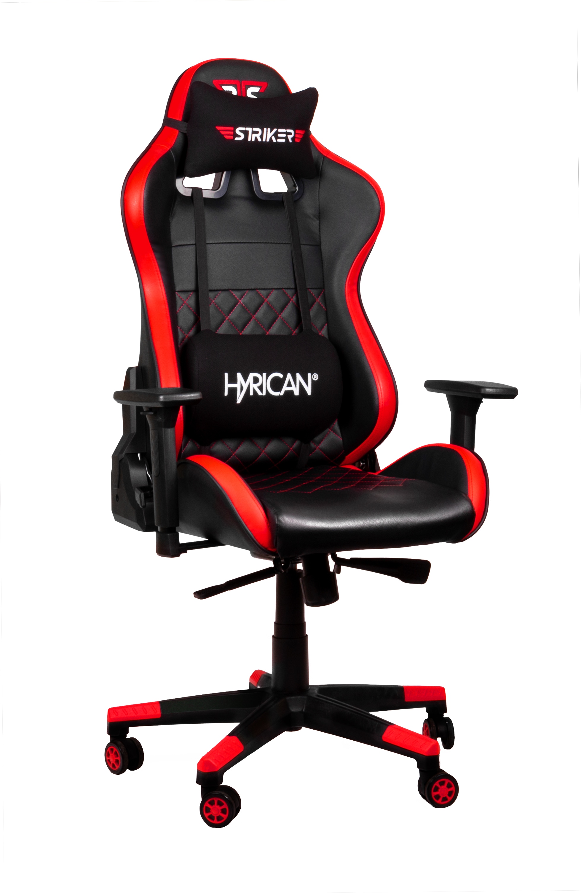 Hyrican Gaming-Stuhl (Set), Kunstleder-Stoff, Red online XL\