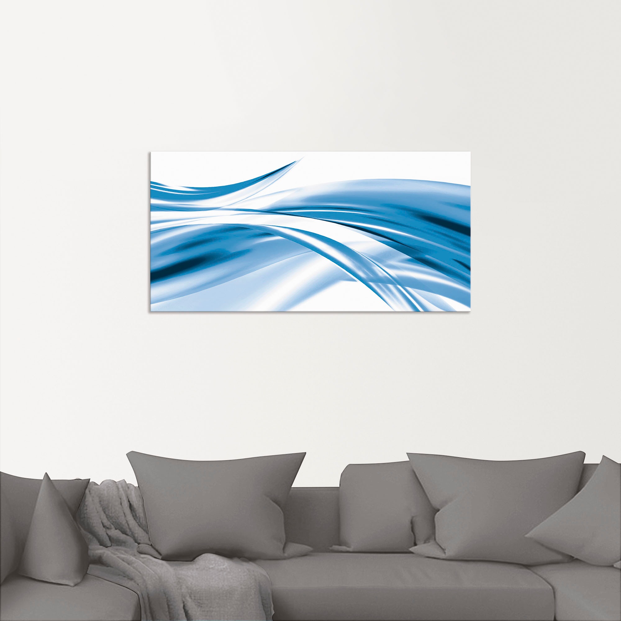 Artland Wandbild »Schöne Welle - Abstrakt«, Gegenstandslos, (1 St.), in vielen Größen & Produktarten - Alubild / Outdoorbild für den Außenbereich, Leinwandbild, Poster, Wandaufkleber / Wandtattoo auch für Badezimmer geeignet