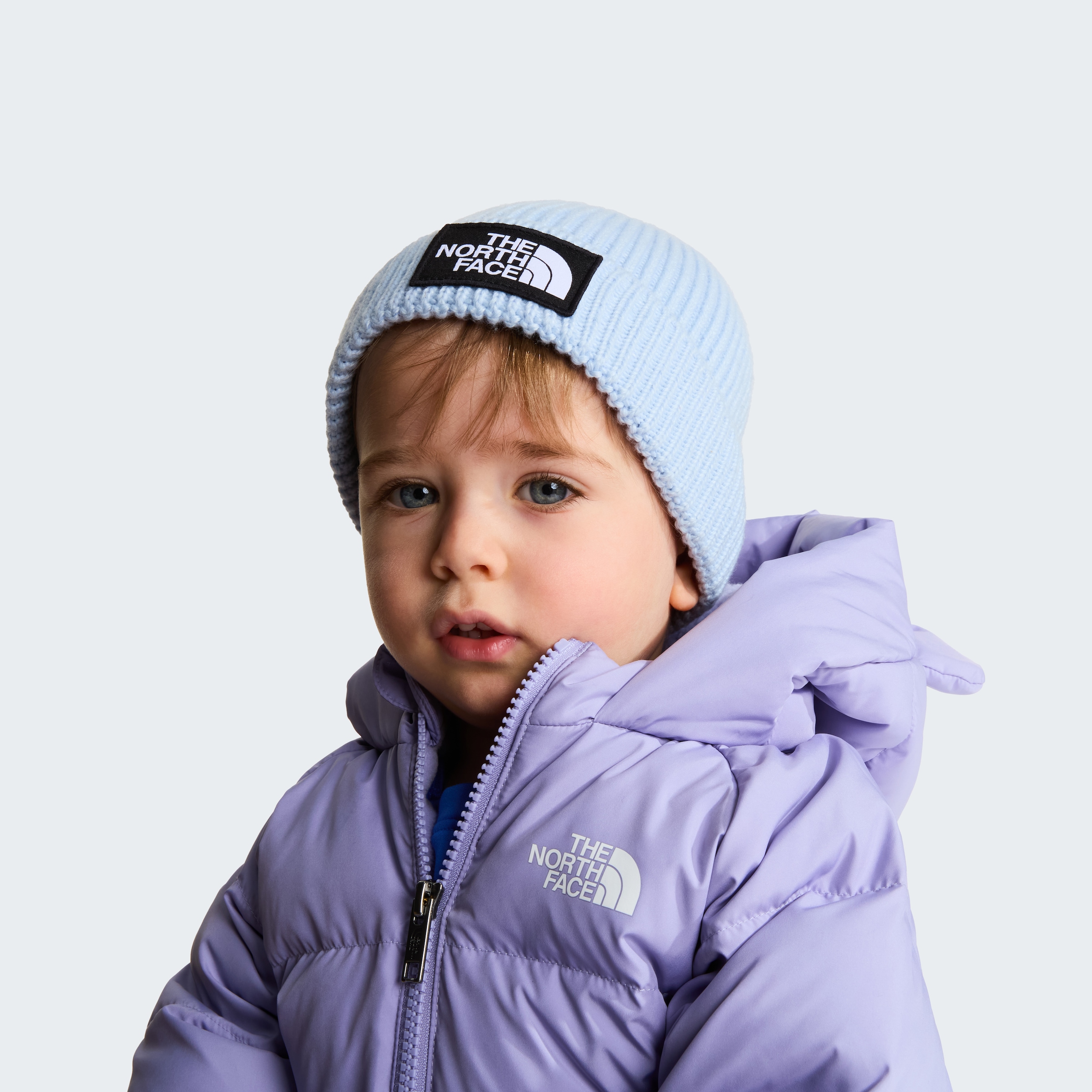 The North Face Beanie »BABY LOGO BOX BEANIE« für Kinder, sportliche Passform, aus Polyester und Elasthan