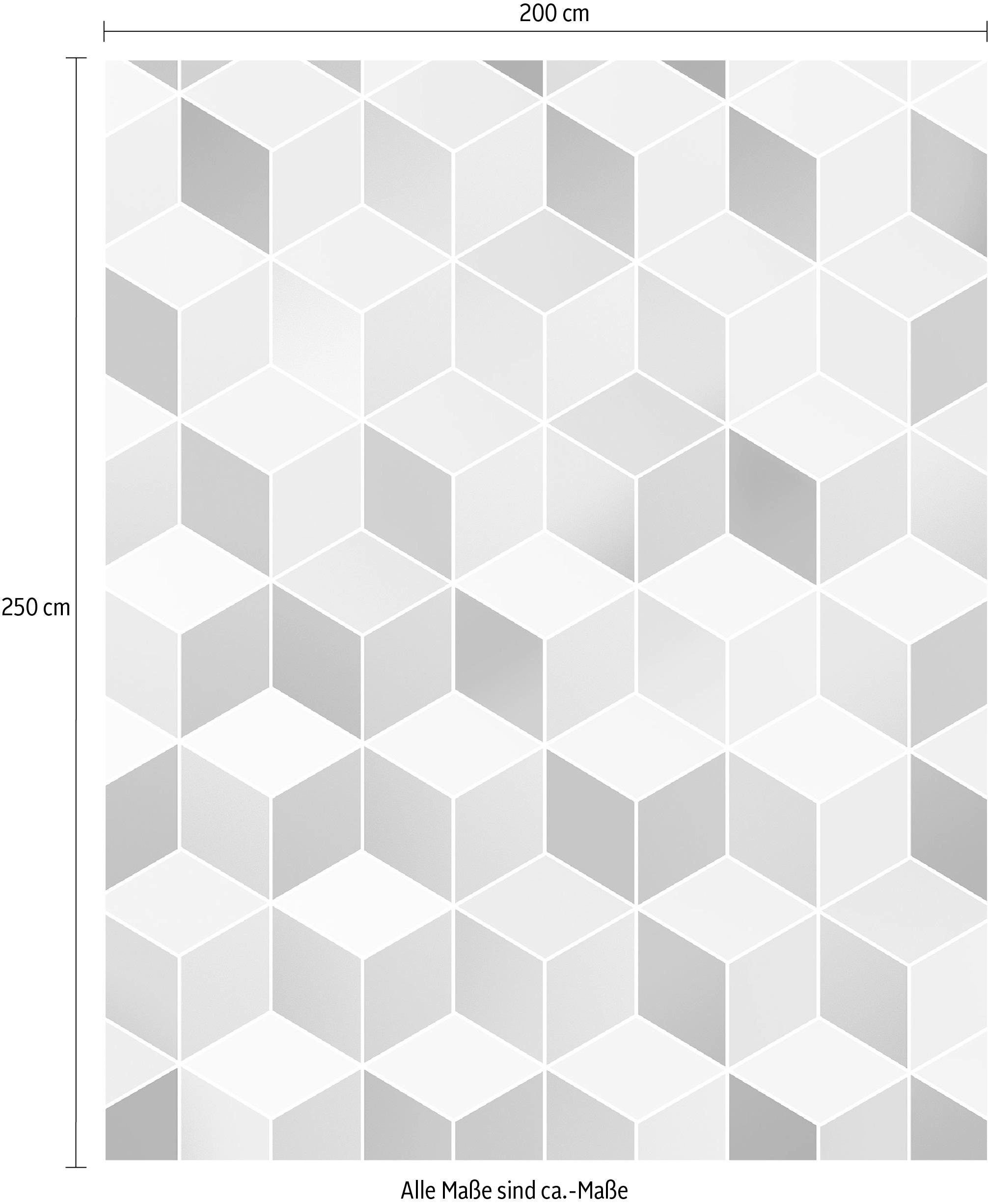 Komar Vliestapete »Digitaldruck Vlies - Cubes Pastel - Größe 200 x 250 cm«, bedruckt, Wohnzimmer, Schlafzimmer