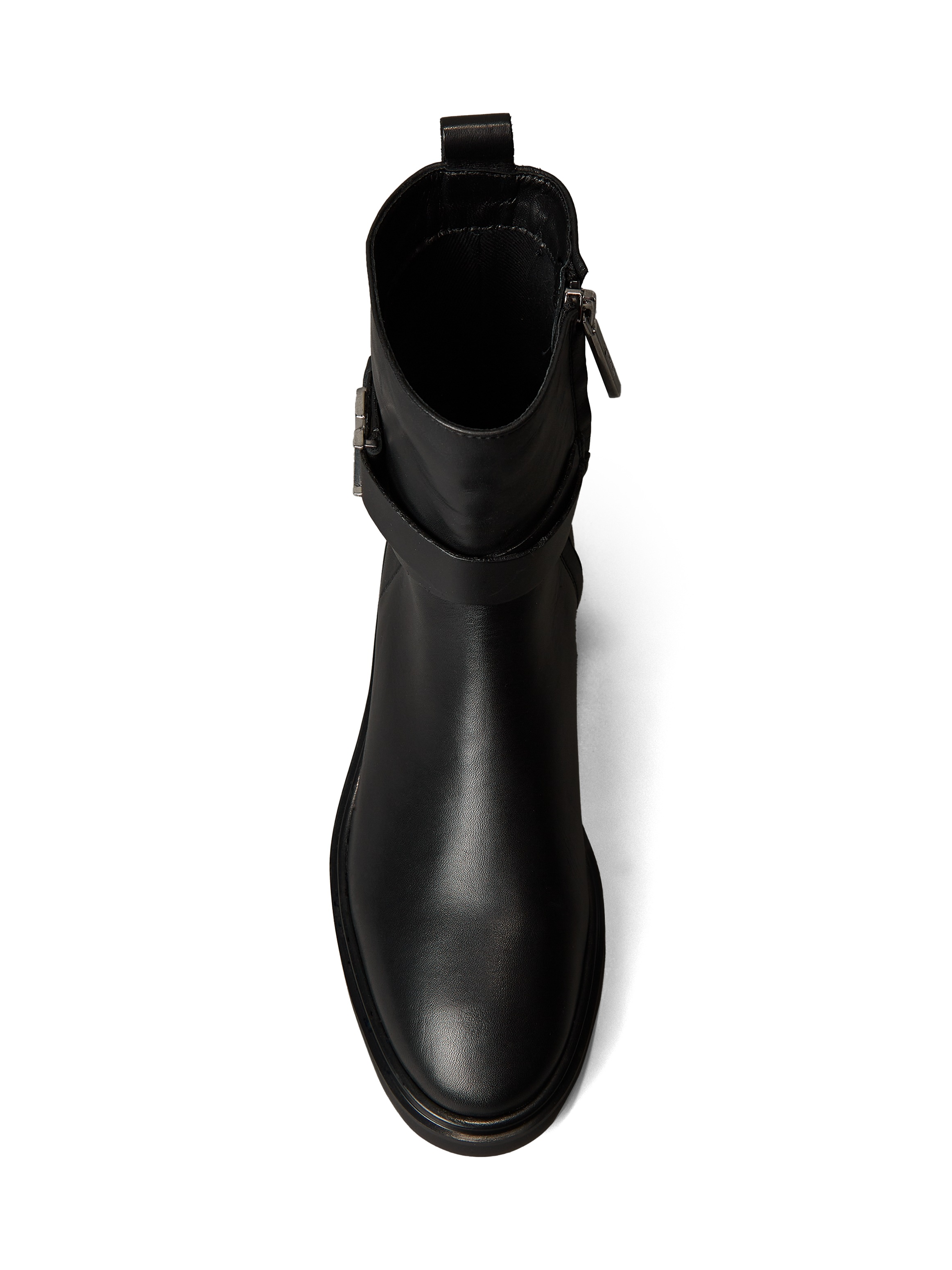 Calvin Klein Stiefelette »ANKLE BOOT W/ METAL LOGO«  Boots, Klassik-Stiefelette, Blockabsatz, mit Anziehlasche