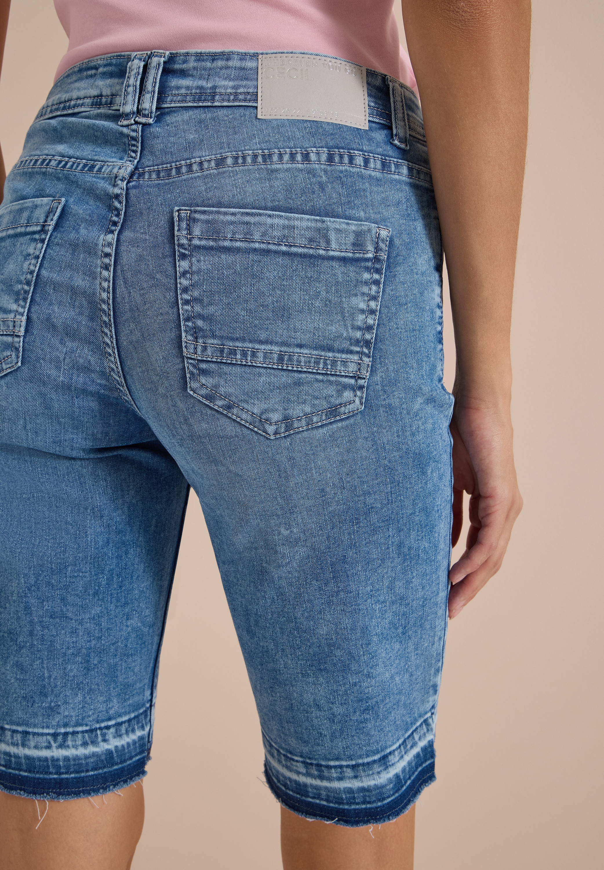 Cecil Bermudas »Style Neele«  Sommer-Jeans_Bermuda im Loose Fit / mit modischem Saum