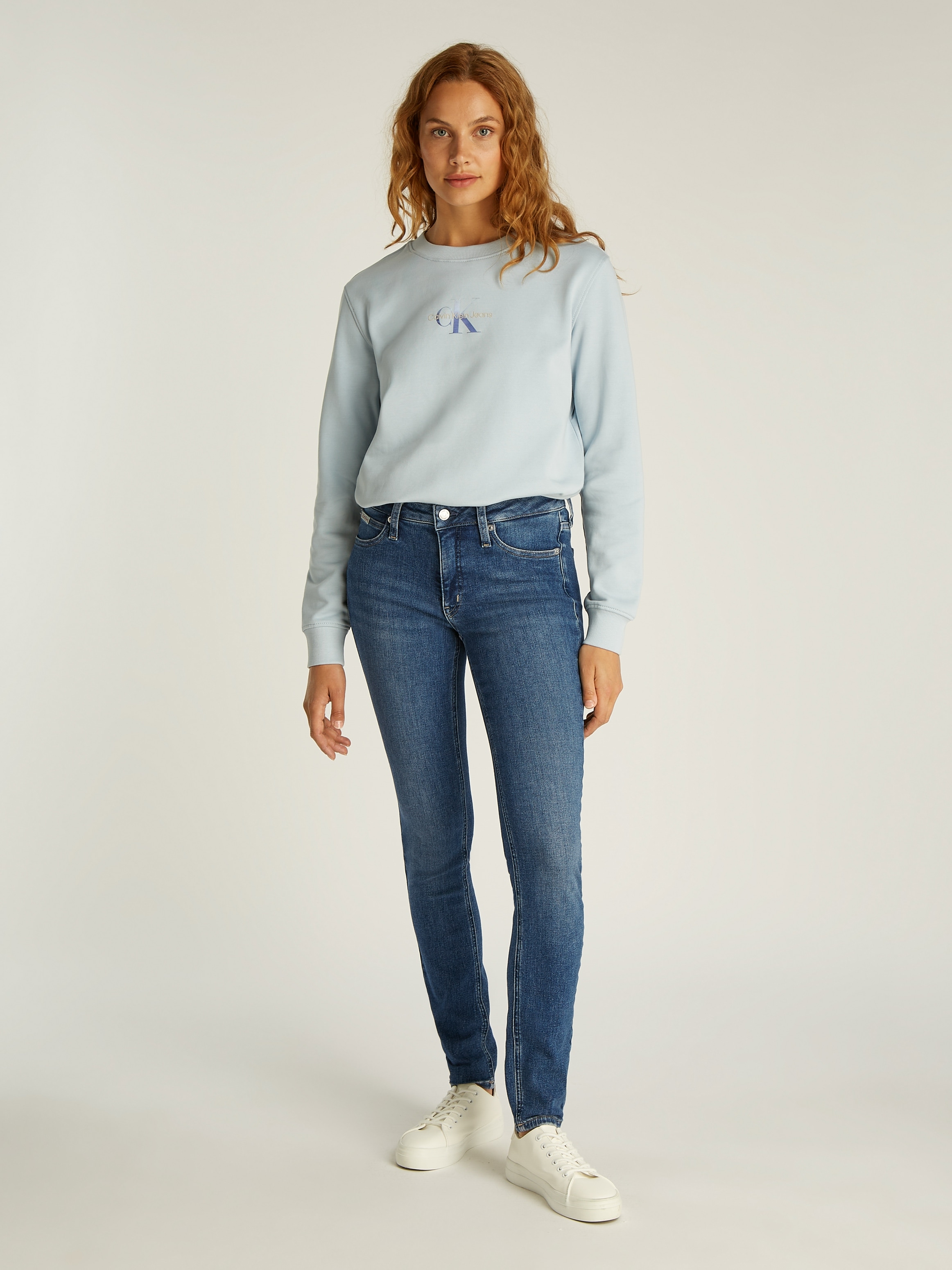 Calvin Klein Jeans Skinny-fit-Jeans »MID RISE SKINNY«, in cooler Waschung