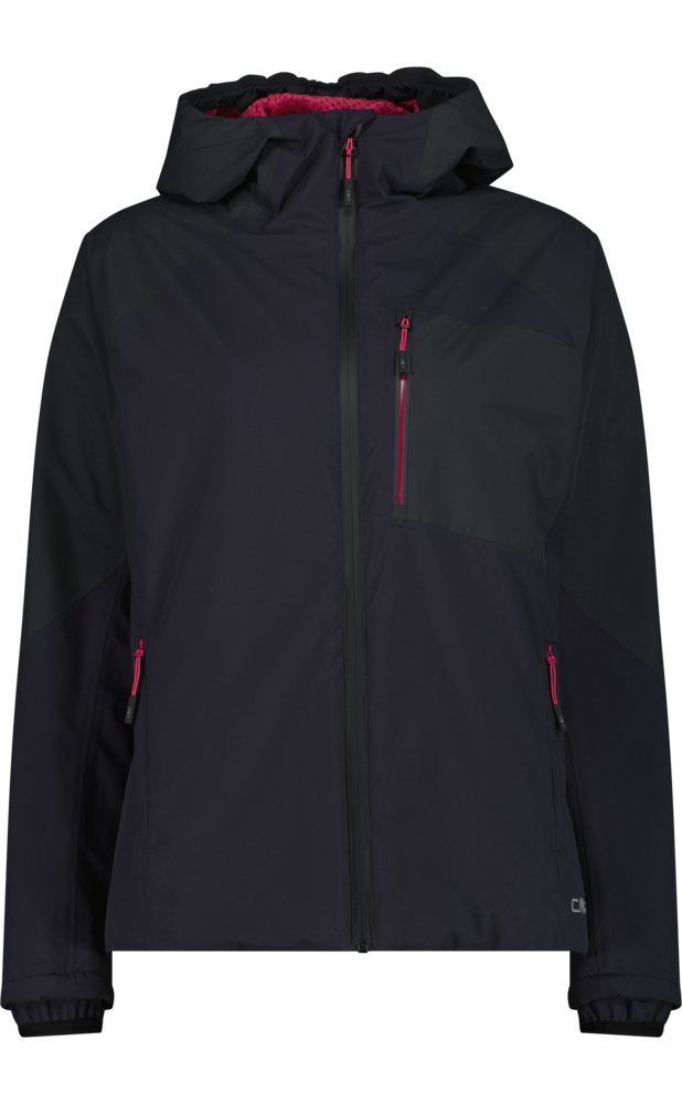 CMP Funktionsjacke »WOMAN JACKET FIX HOOD« mit Kapuze sportliche Optik, mit Kapuze, aus Polyester-Obermaterial