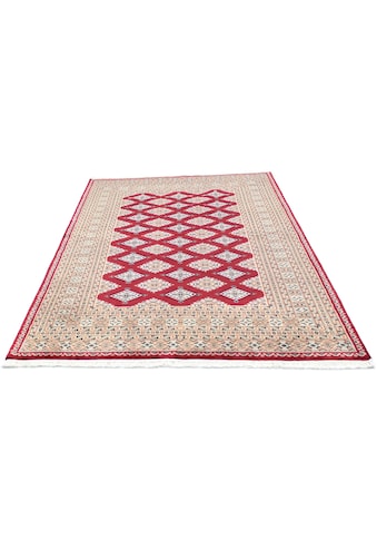 Teppich »Buchara Teppich handgeknüpft rot«, rechteckig
